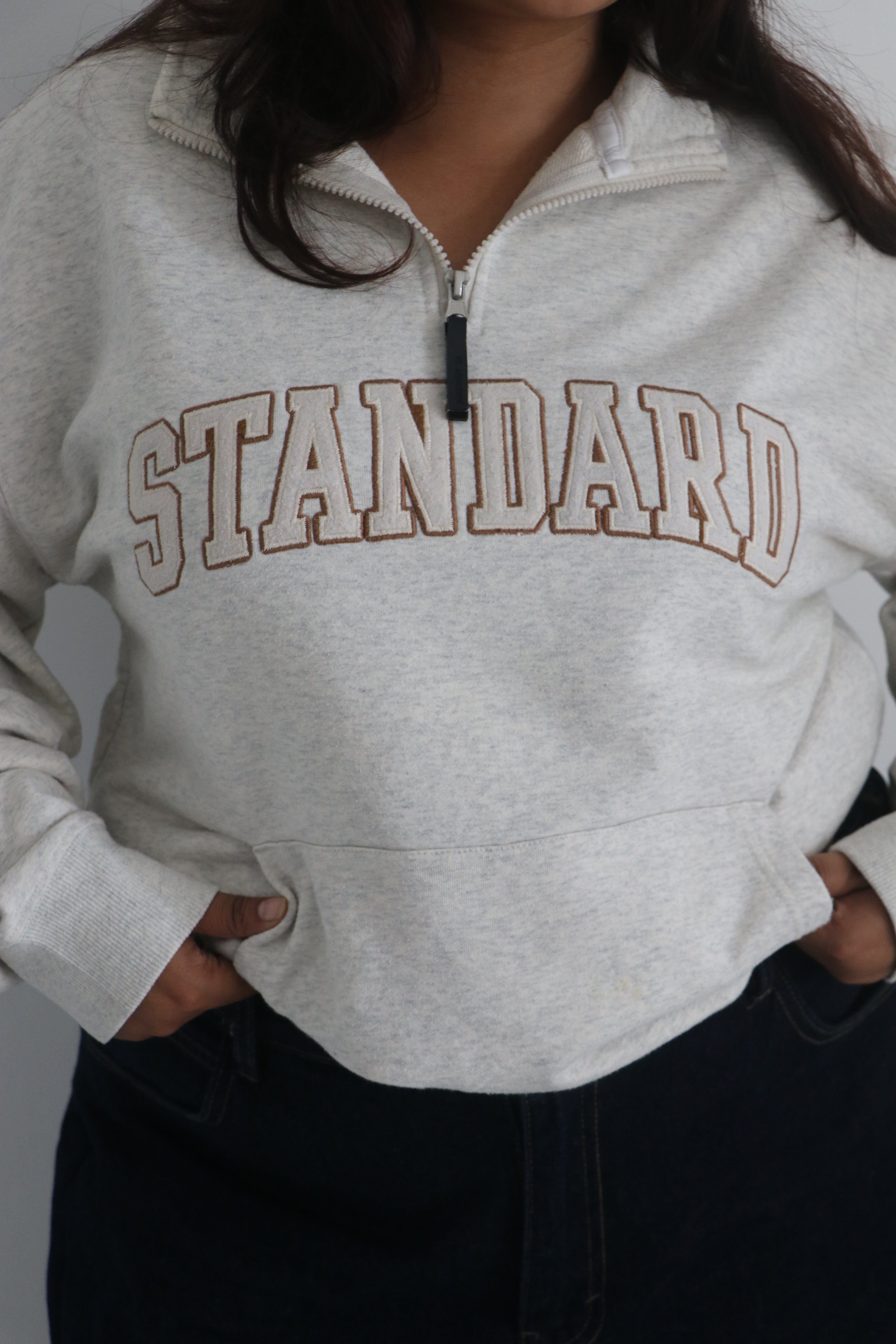 Half zipper sweatshirt