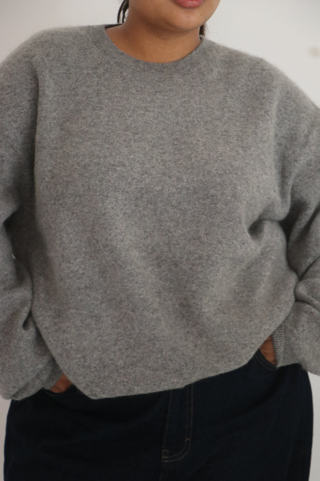 Grey Sweater.