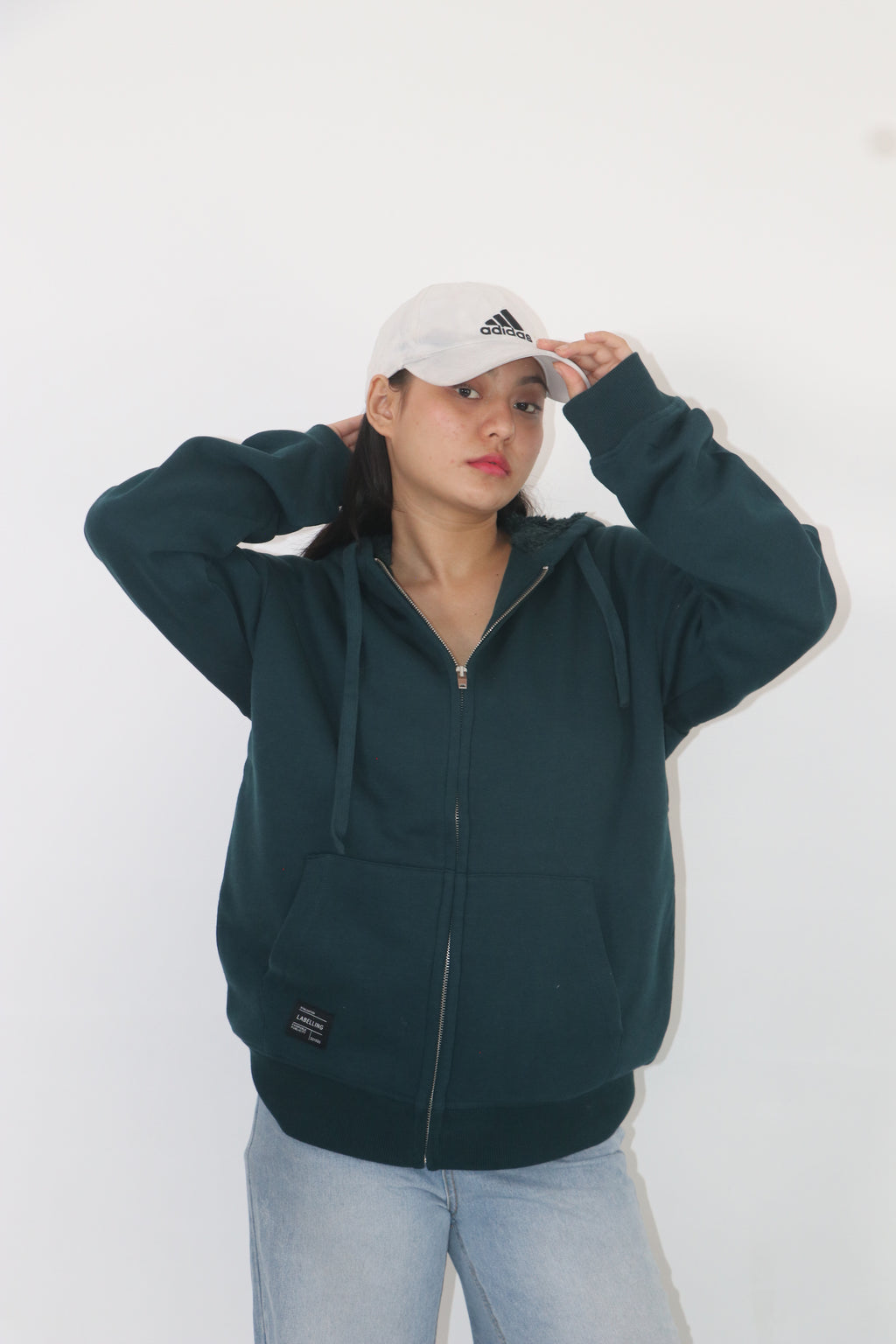 Green Zipper hoodie