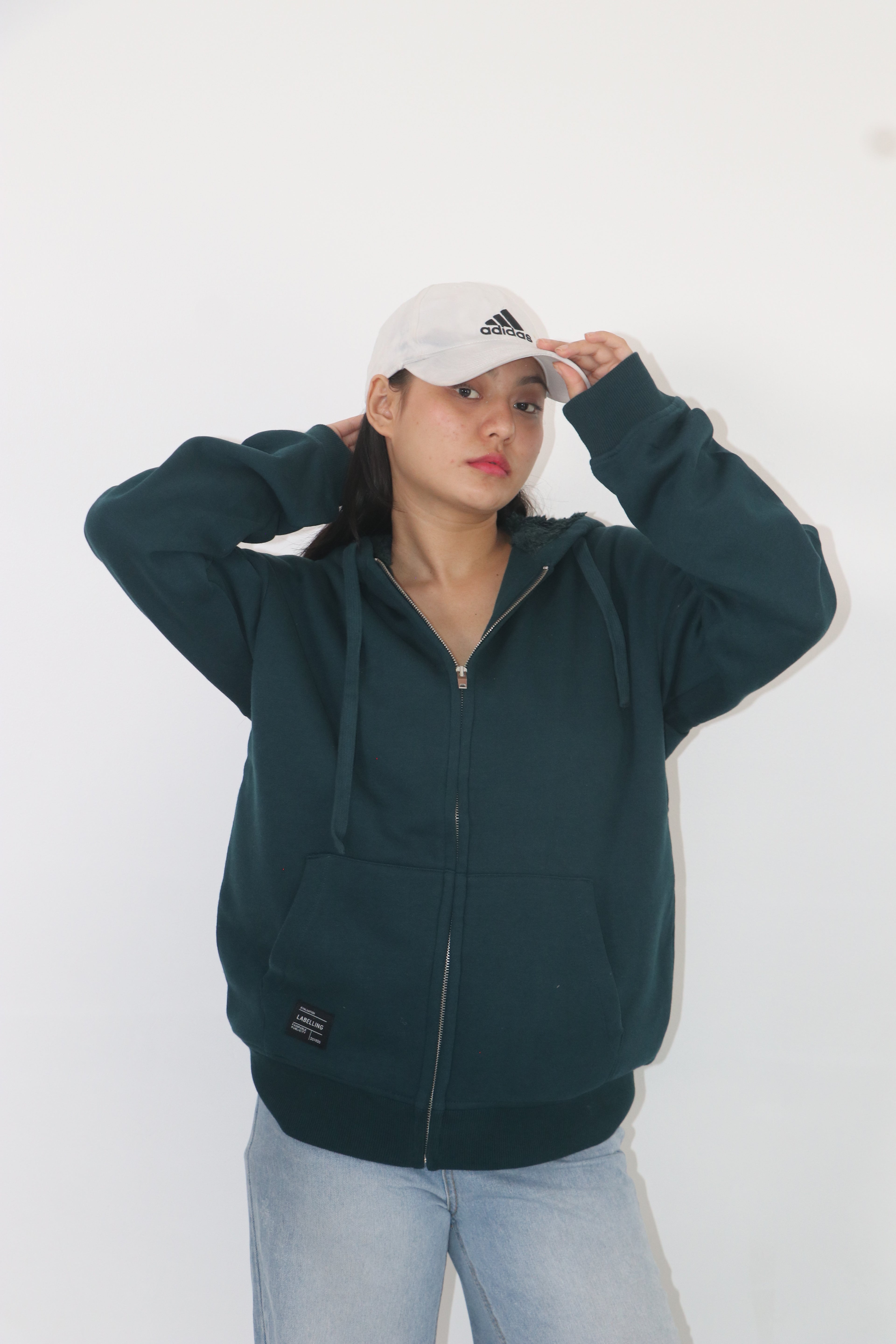 Green Zipper hoodie