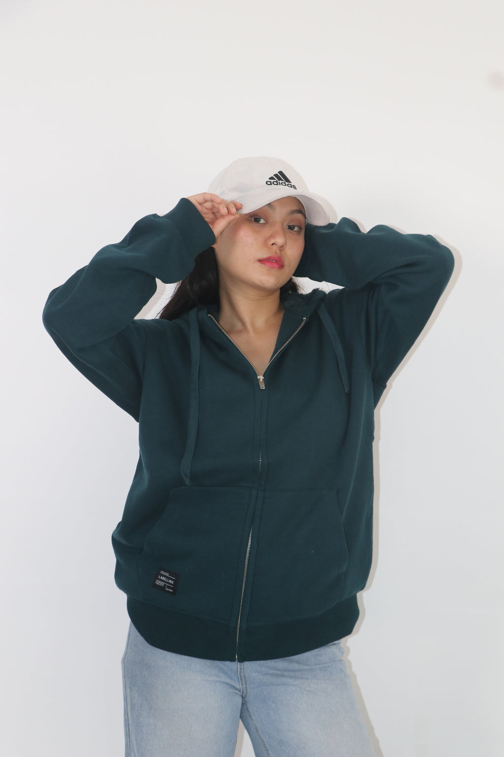 Green Zipper hoodie