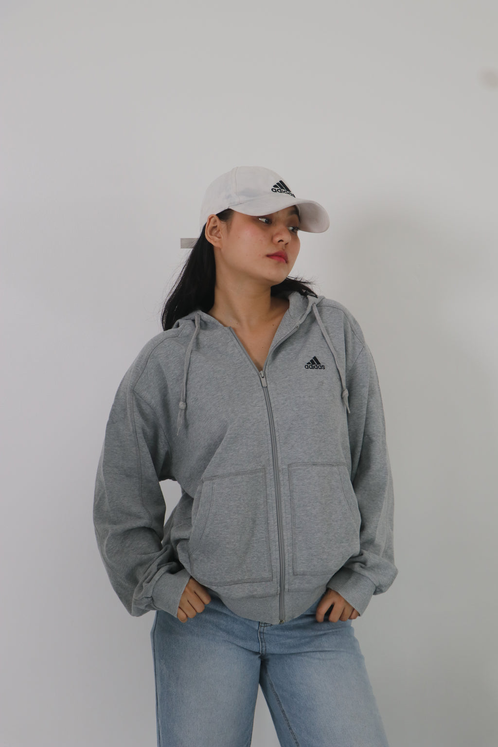 Adidas zipper hoodie