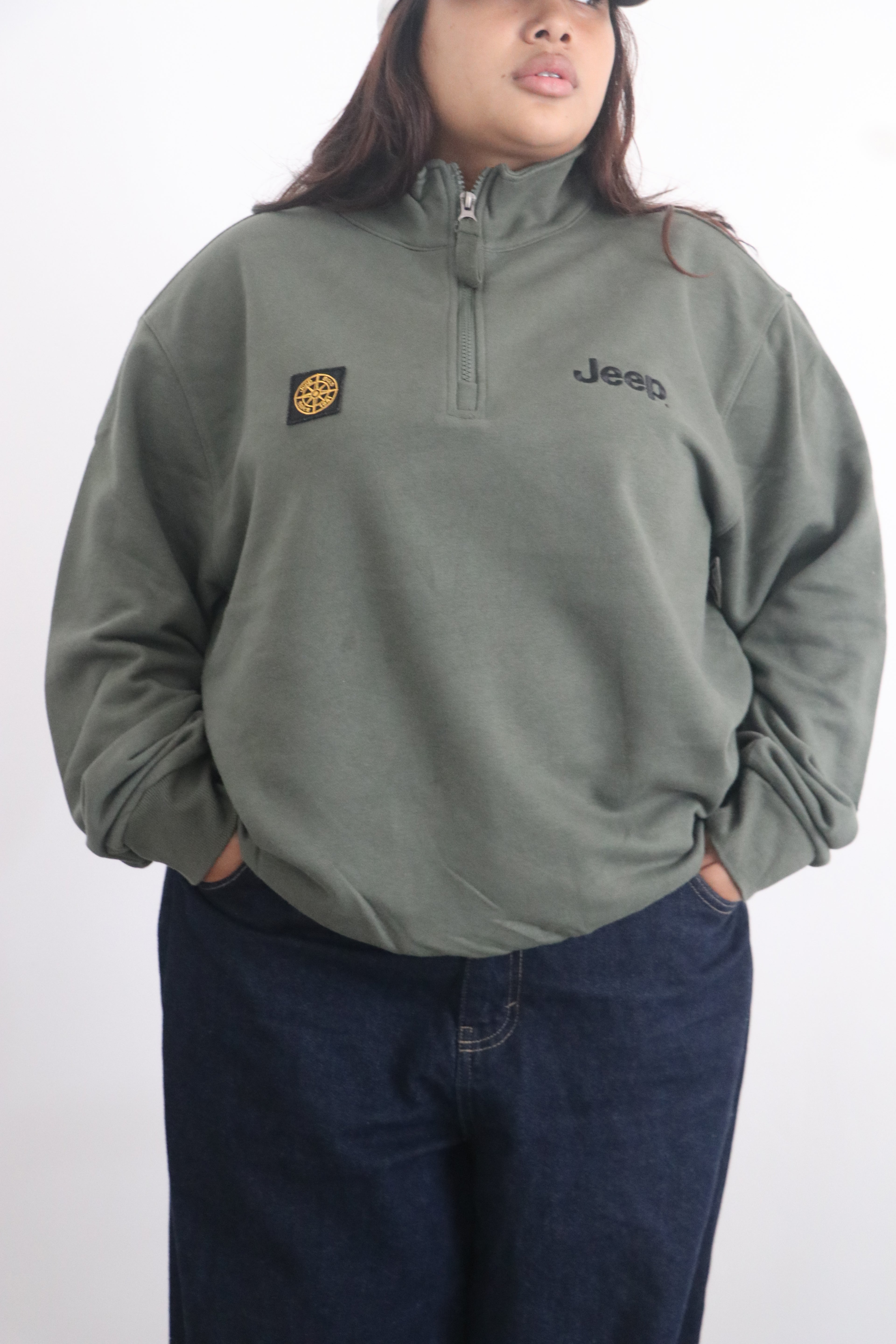 Jeep half zipper sweatshirt