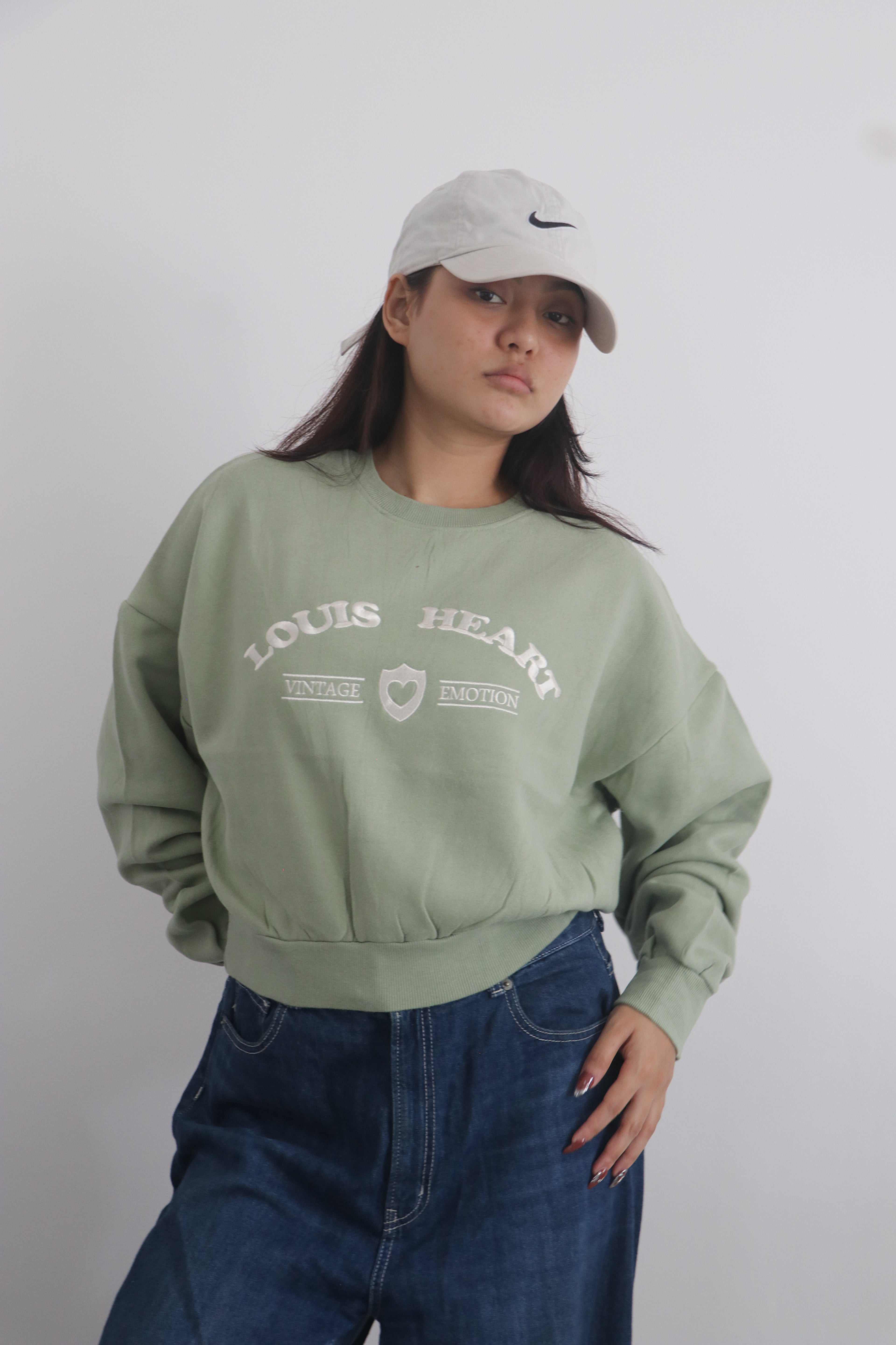 Cropped sweatshirt