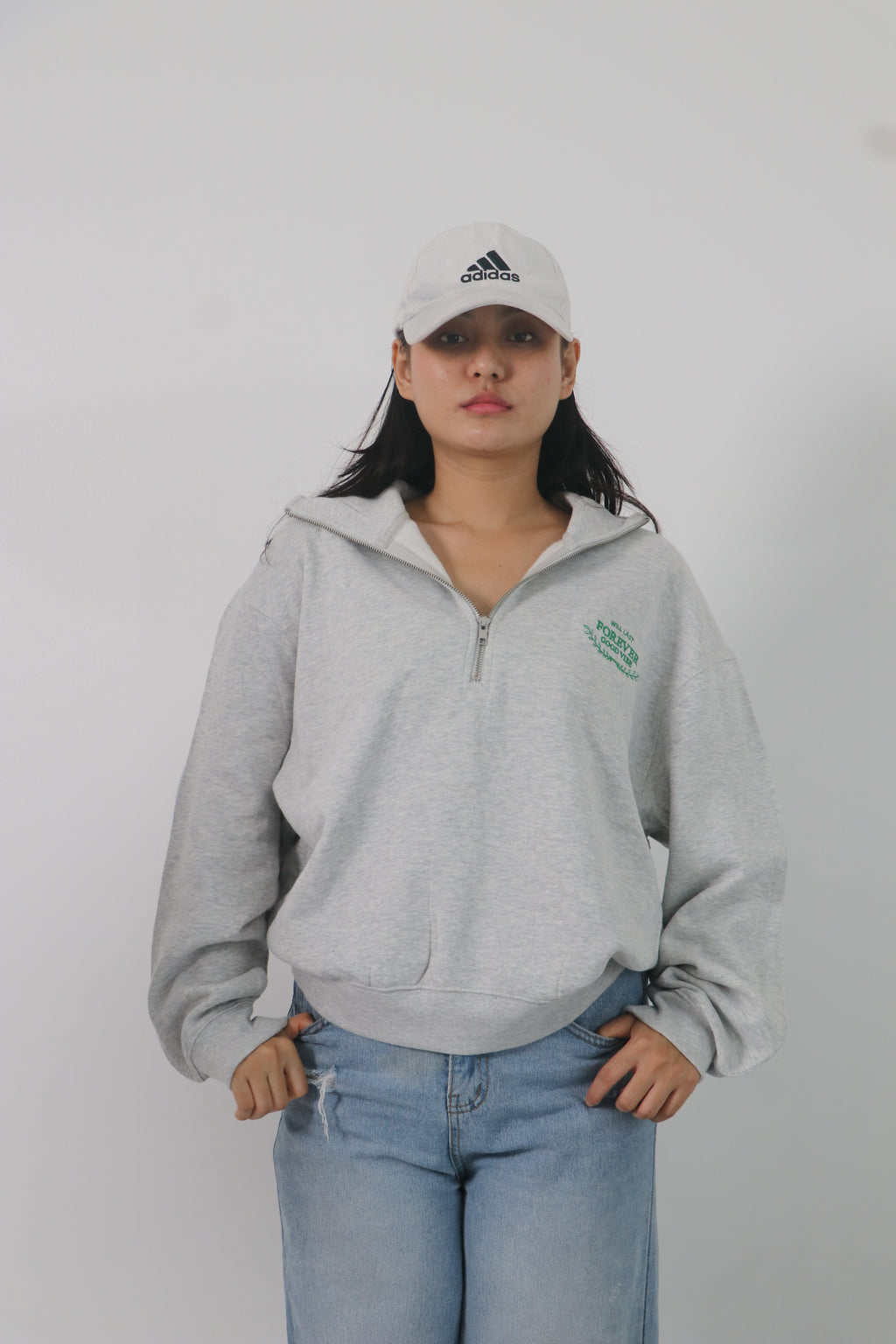 Half zipper sweatshirt