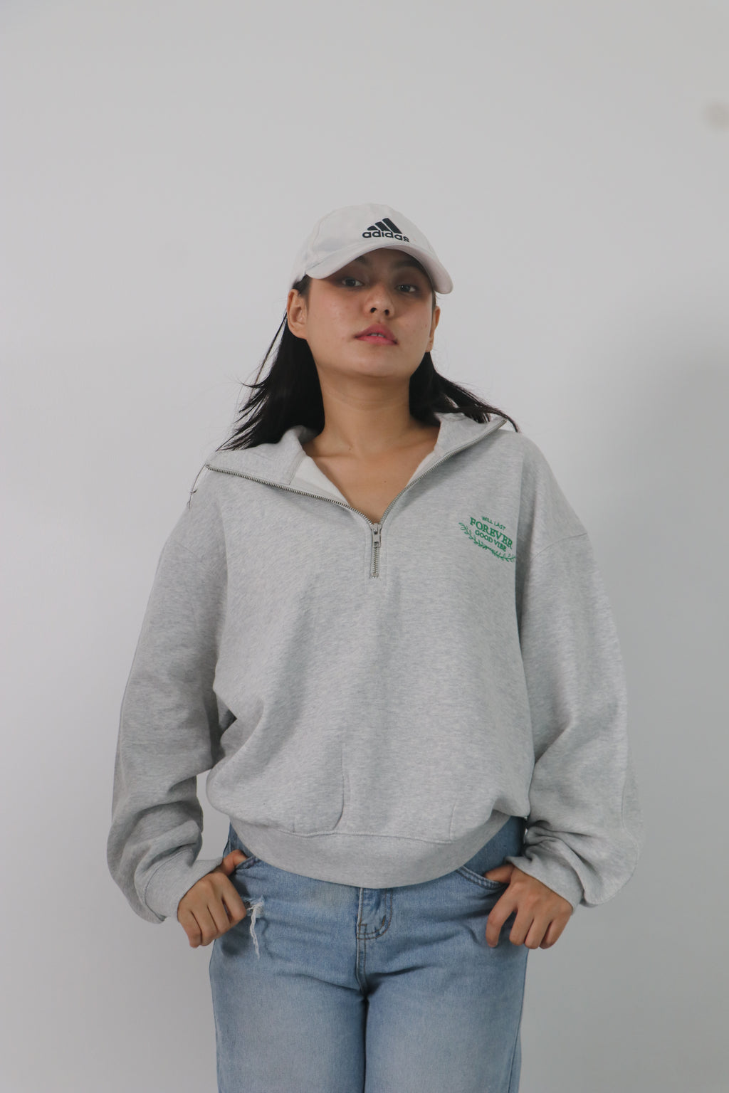 Half zipper sweatshirt