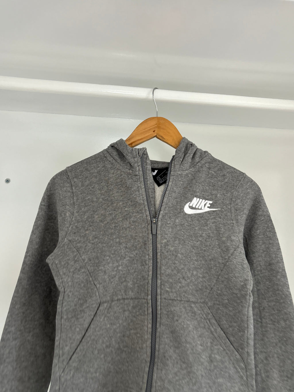 Nike zipper hoodie.