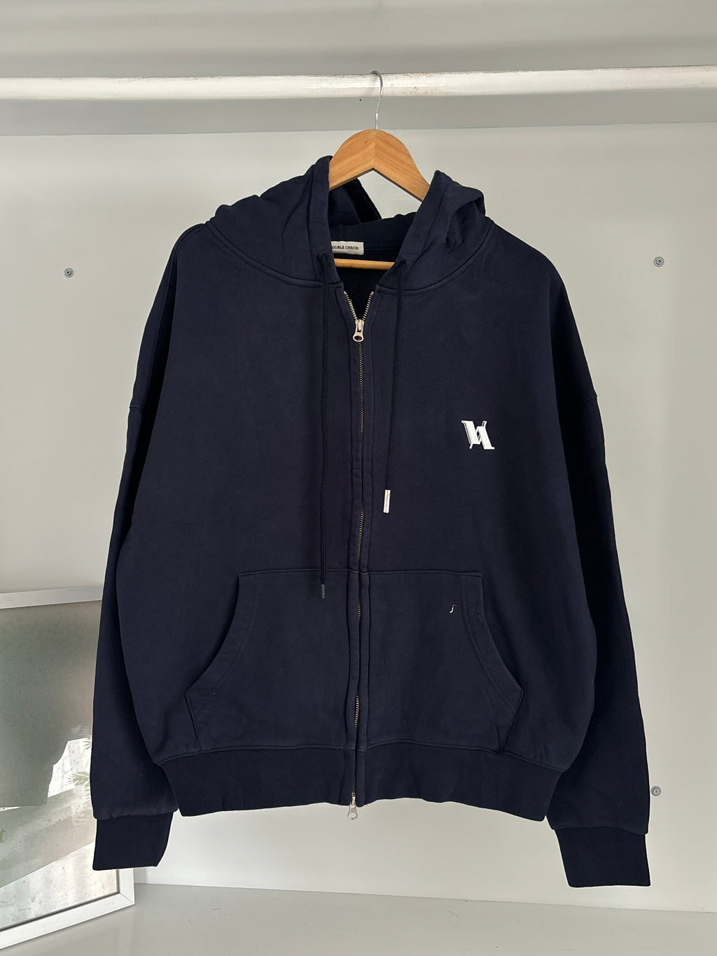 Dark blue zipper Hoodie