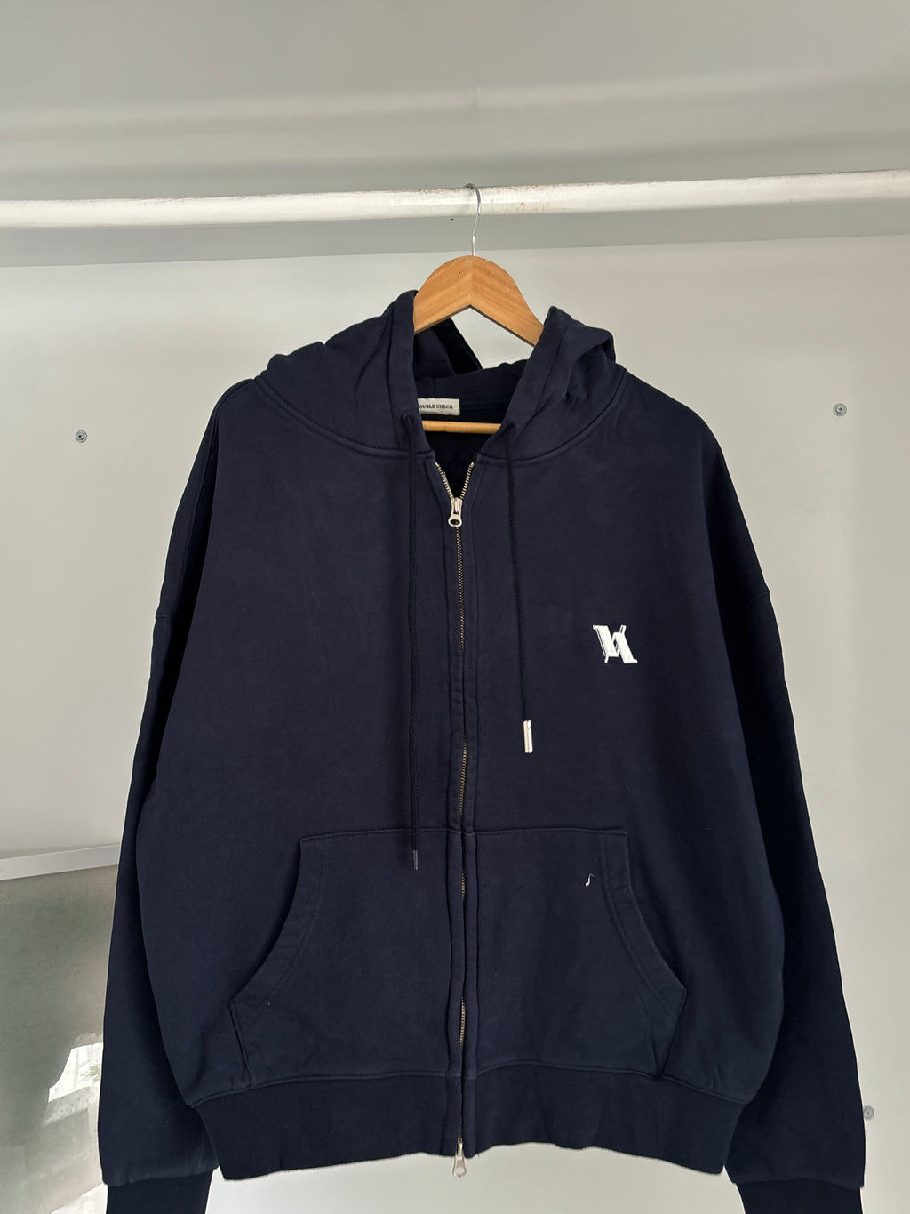 Dark blue zipper Hoodie