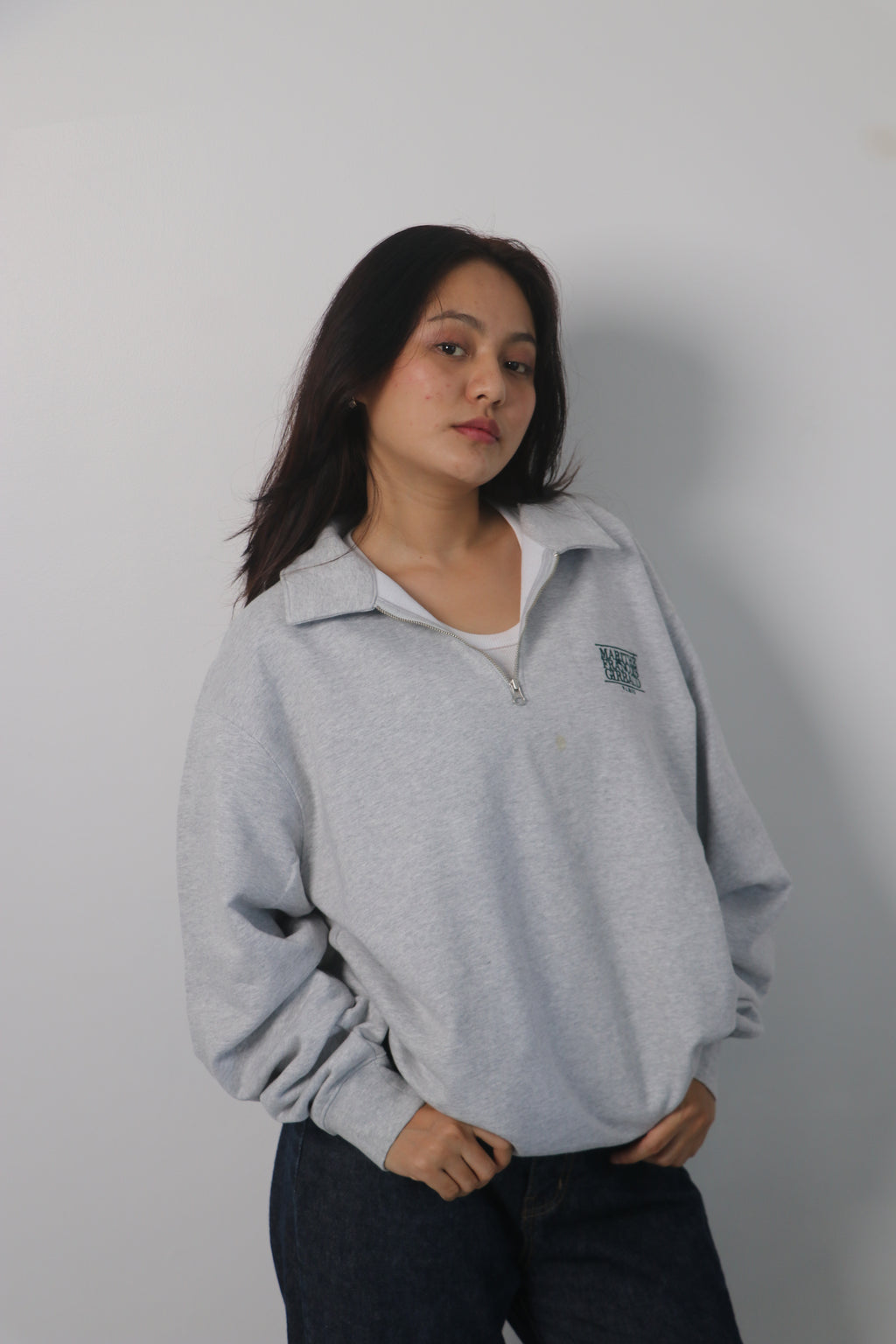 Half zippersweatshirt