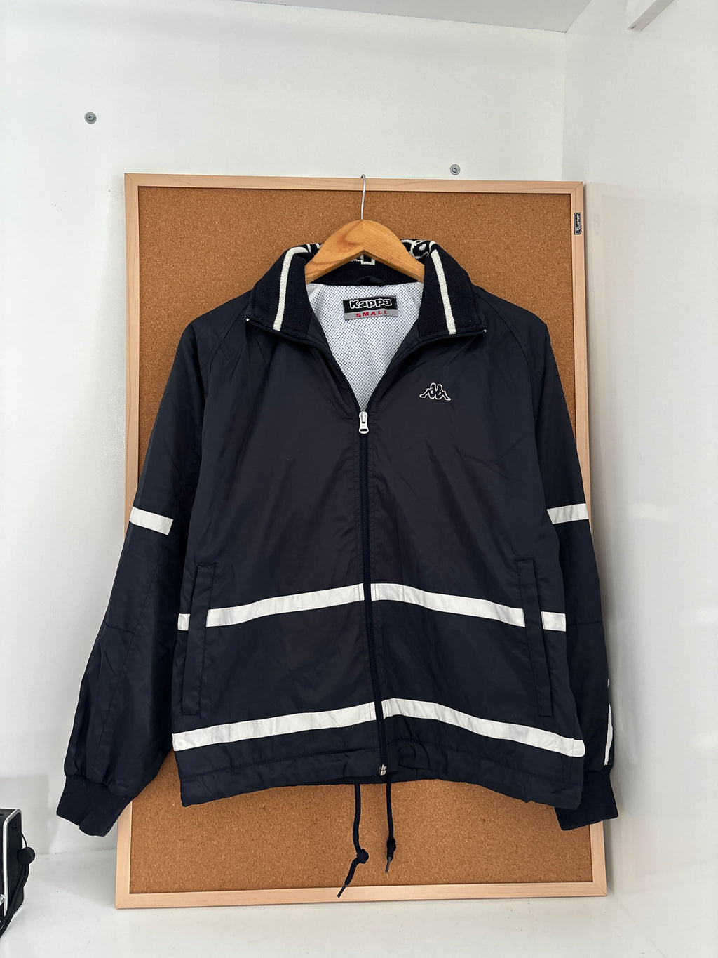 Black Kappa zip-up windbreaker/jacket