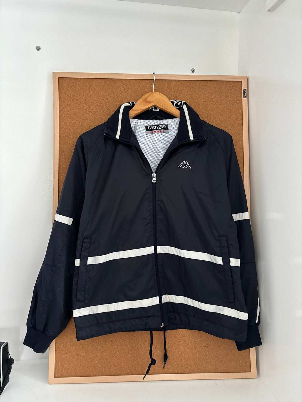Black Kappa zip-up windbreaker/jacket