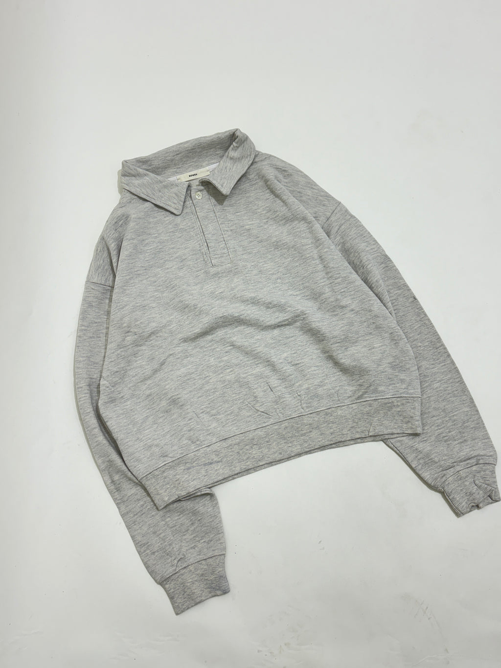 Half button sweatshirt
