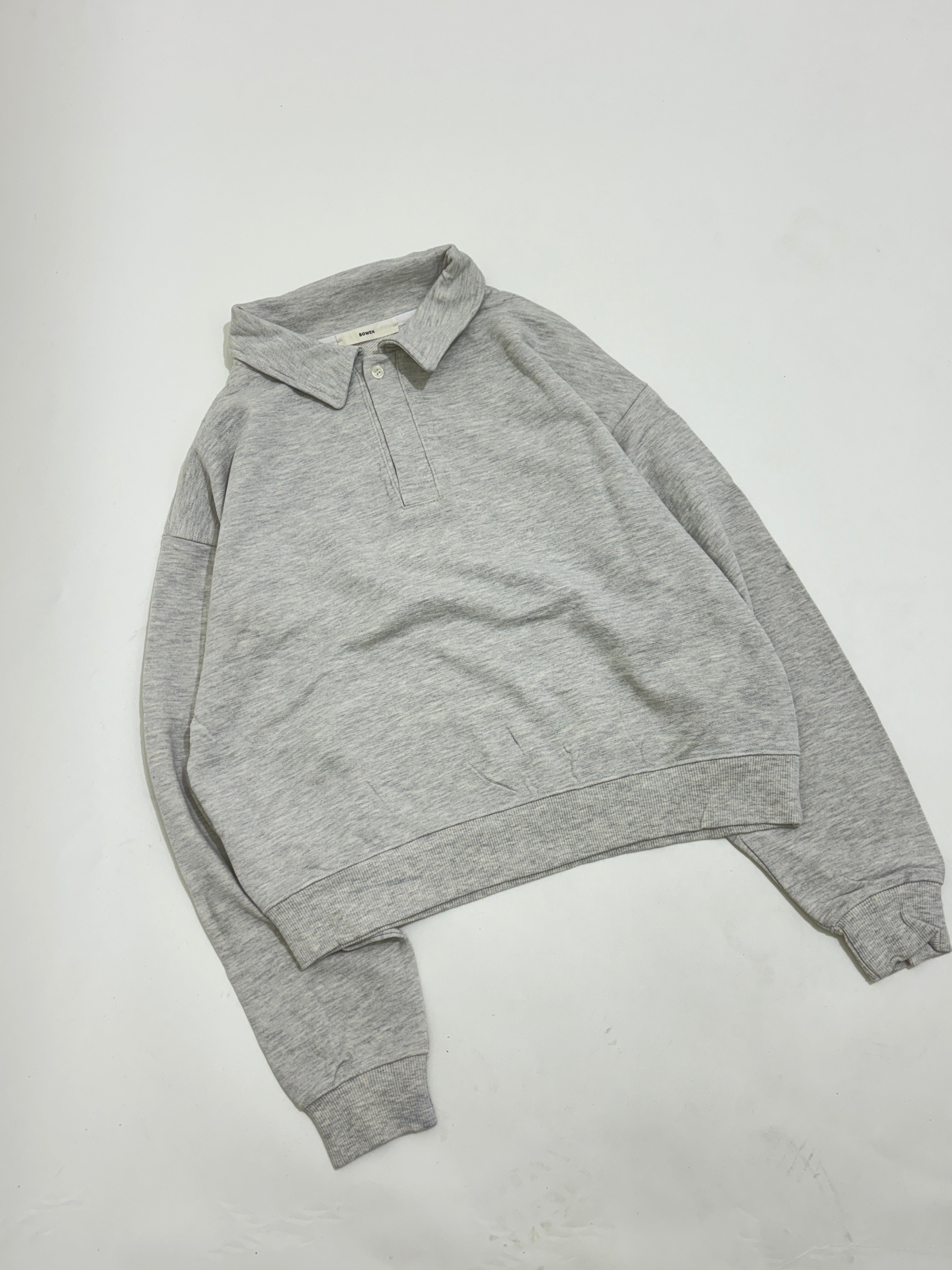 Half button sweatshirt
