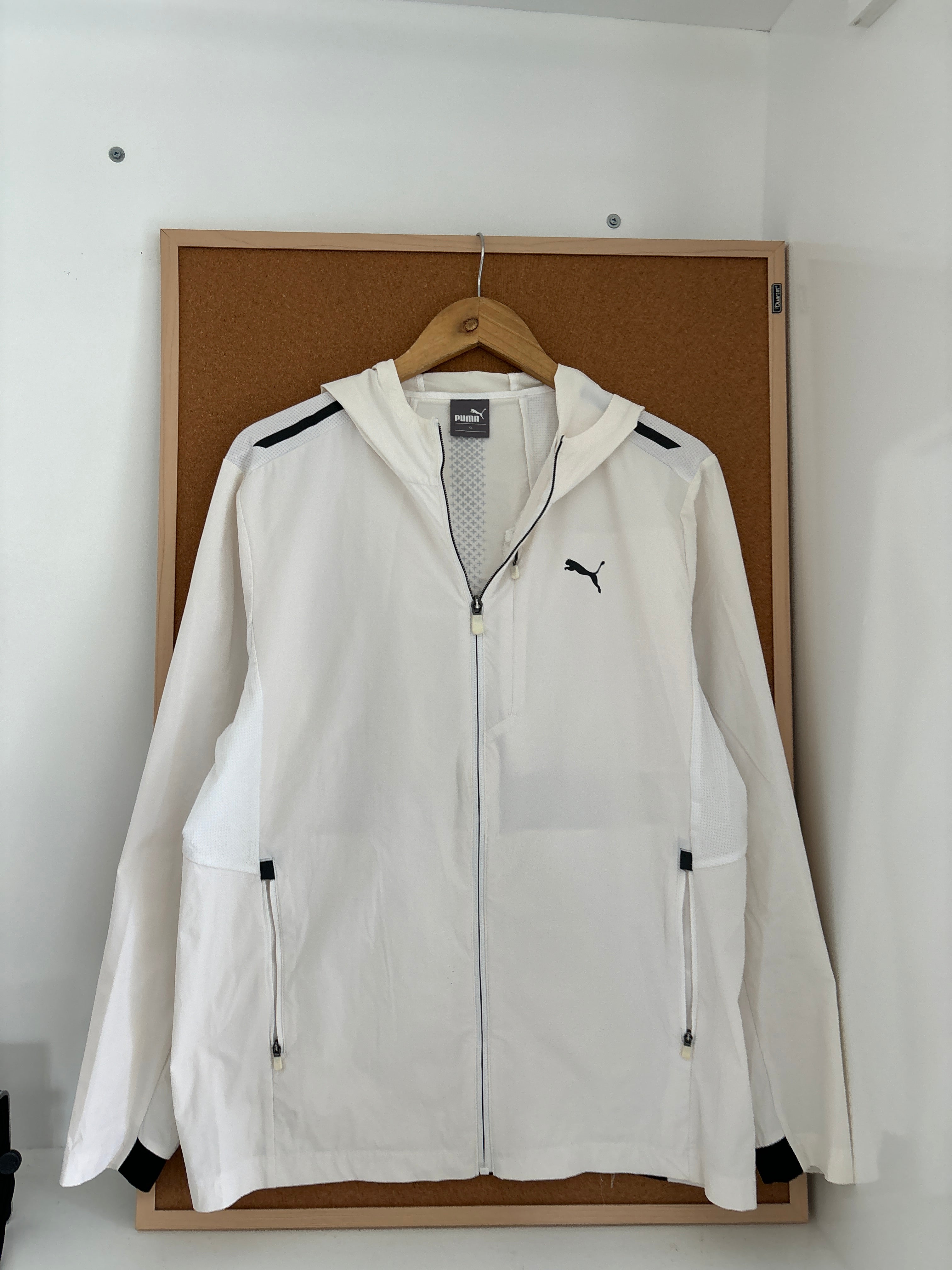 white Puma hooded sports