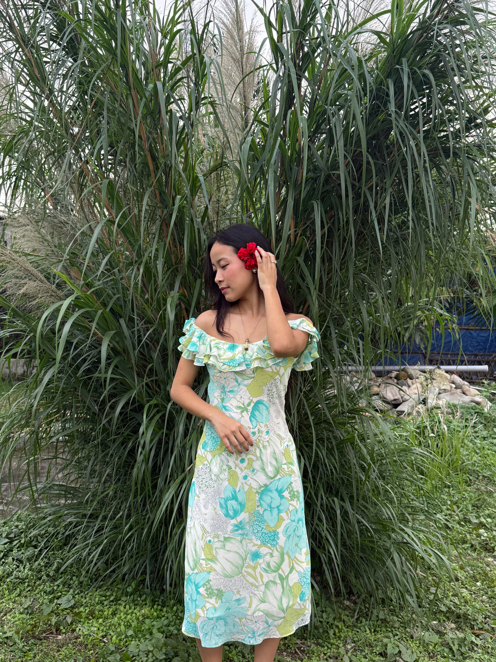 Floral chiffon dress