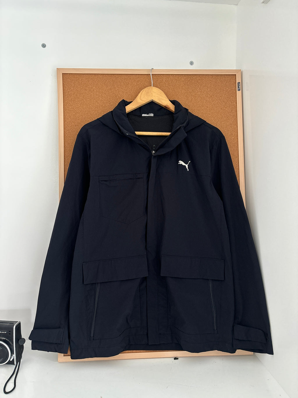 Black Puma hooded jacket
