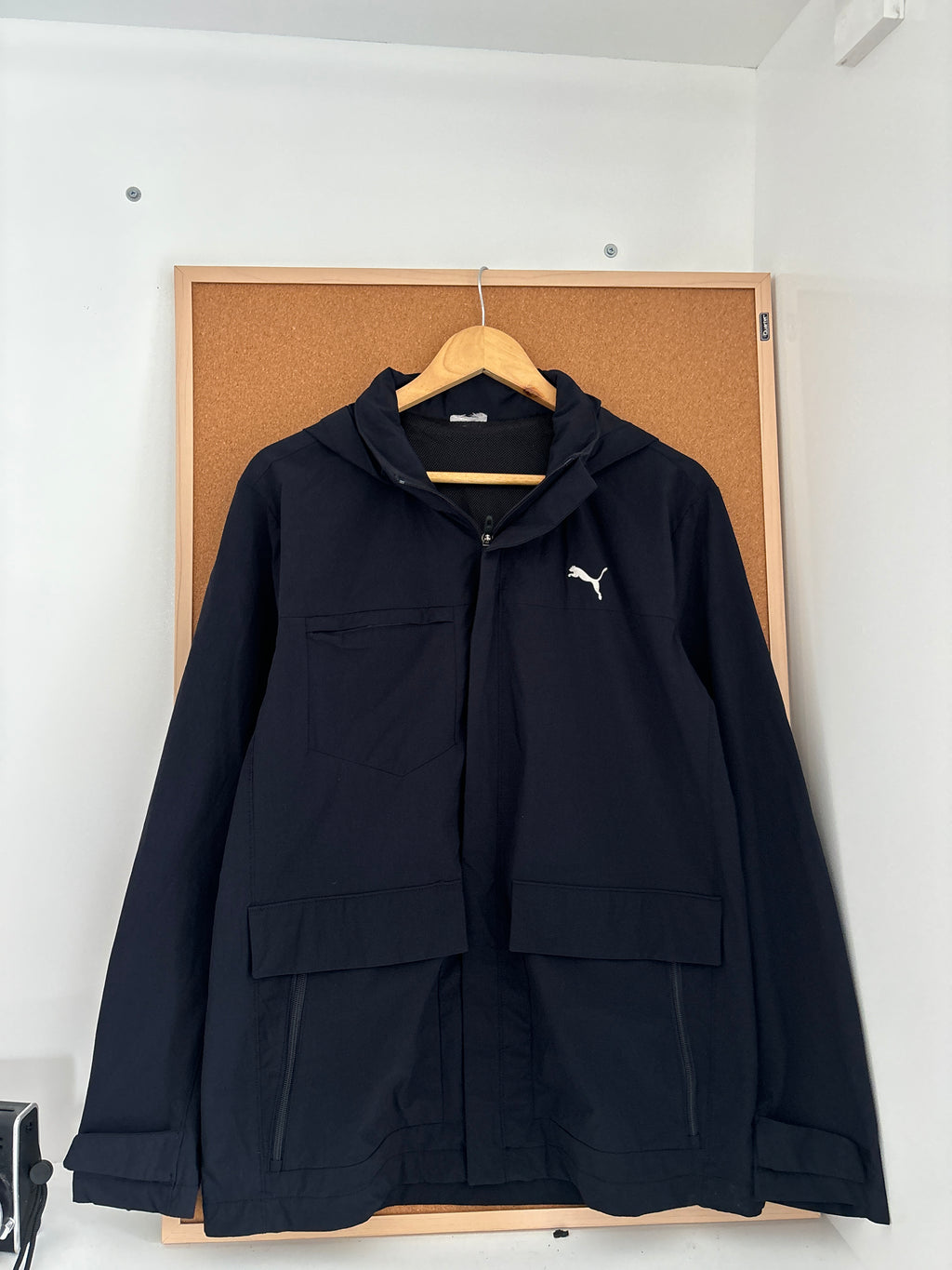 Black Puma hooded jacket