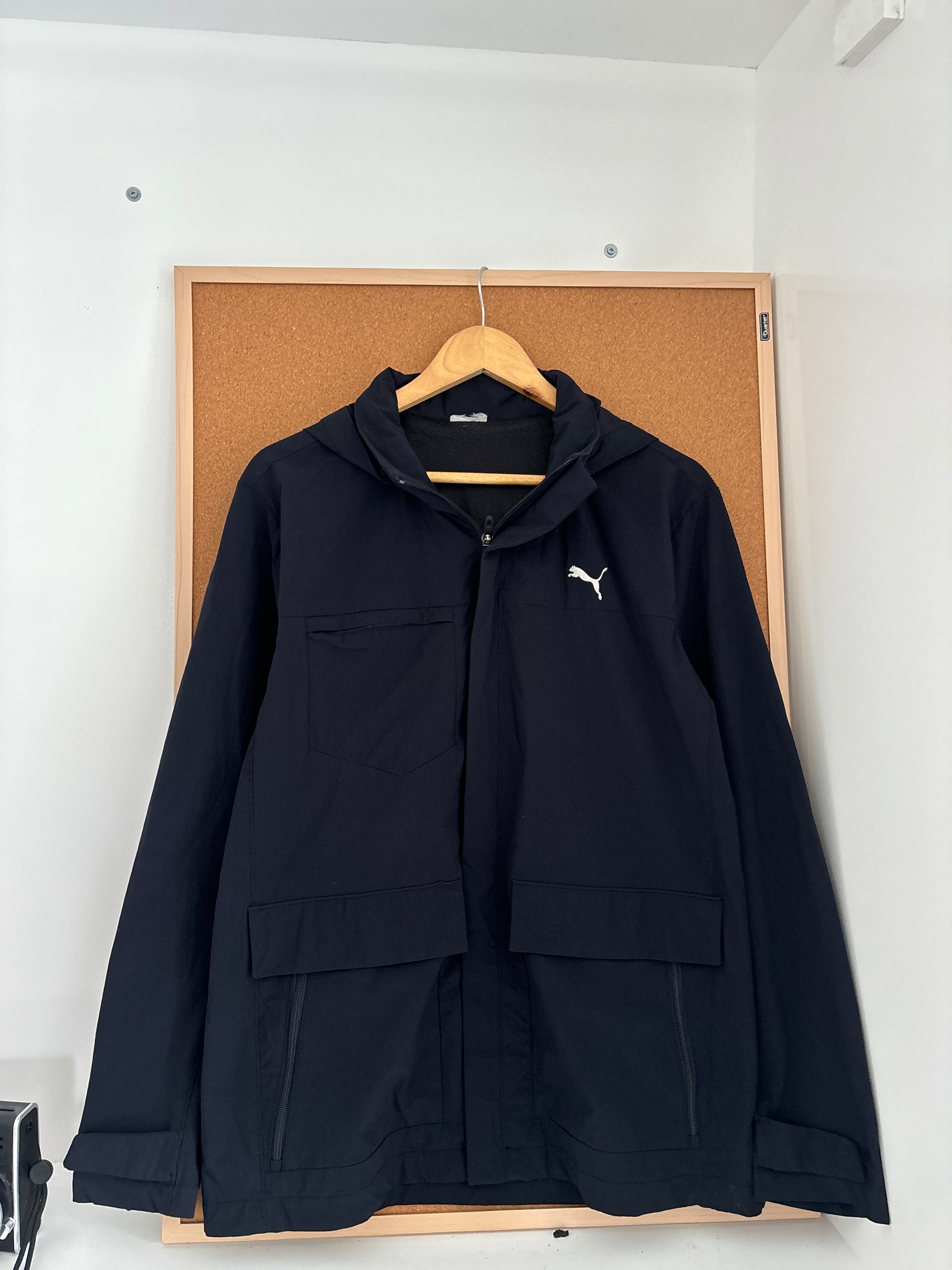 Black Puma hooded jacket