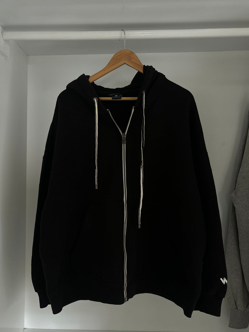 Black Oversized Hoodie.