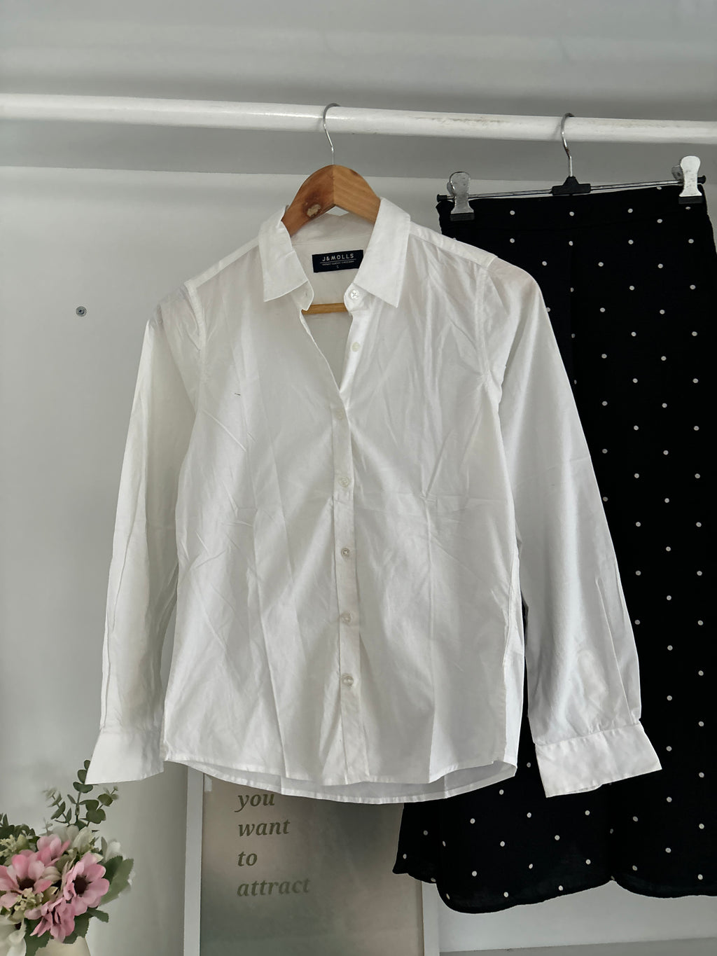 White cotton shirt