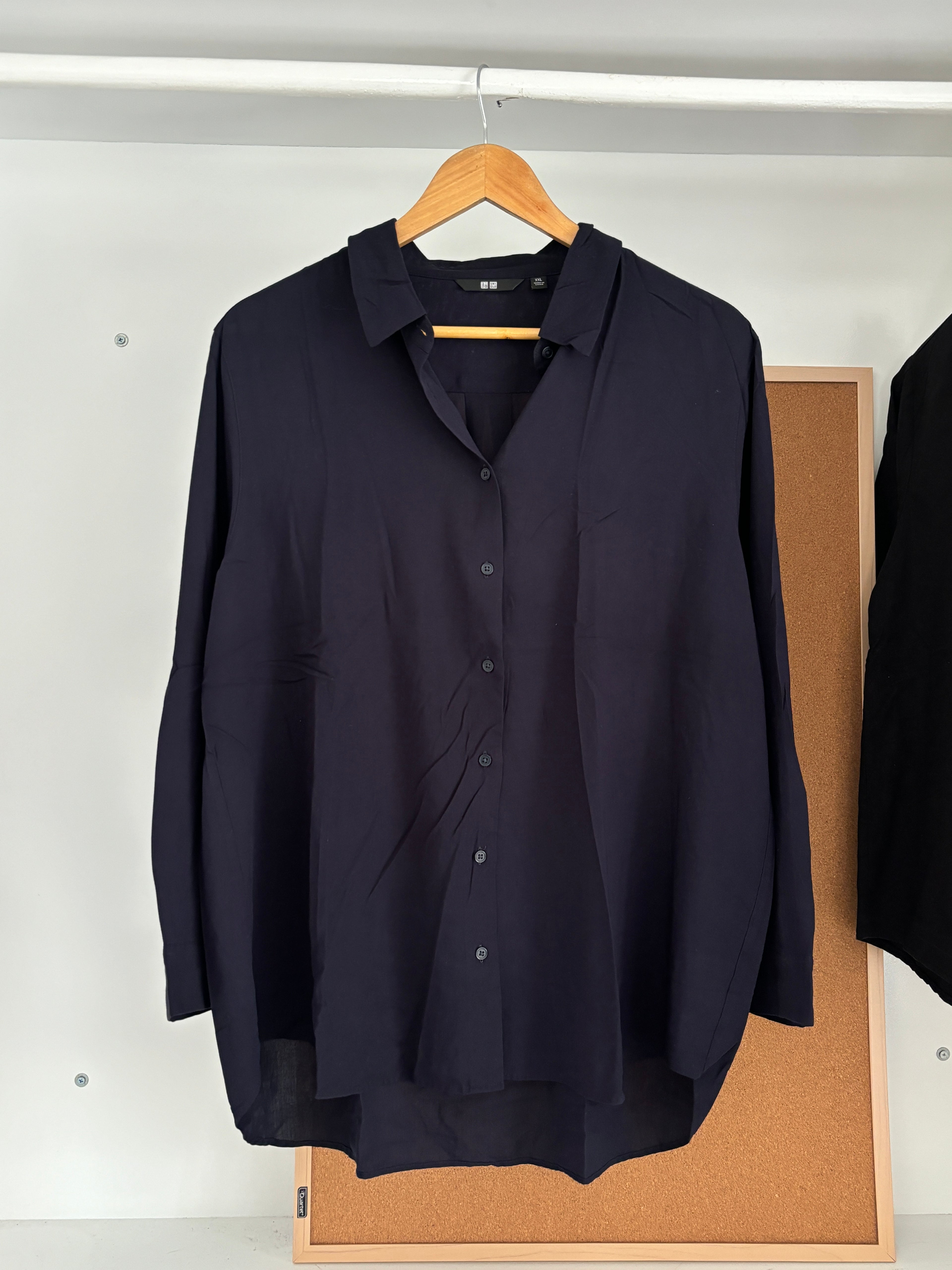 Blue Uniqlo shirt