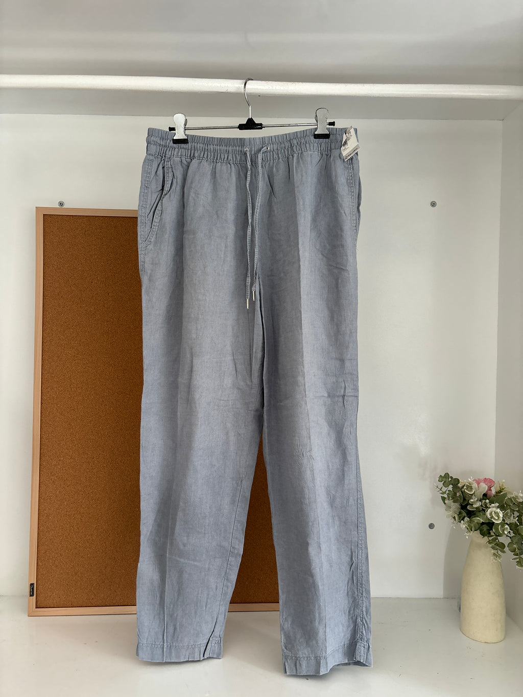 Linen trouser(blue)