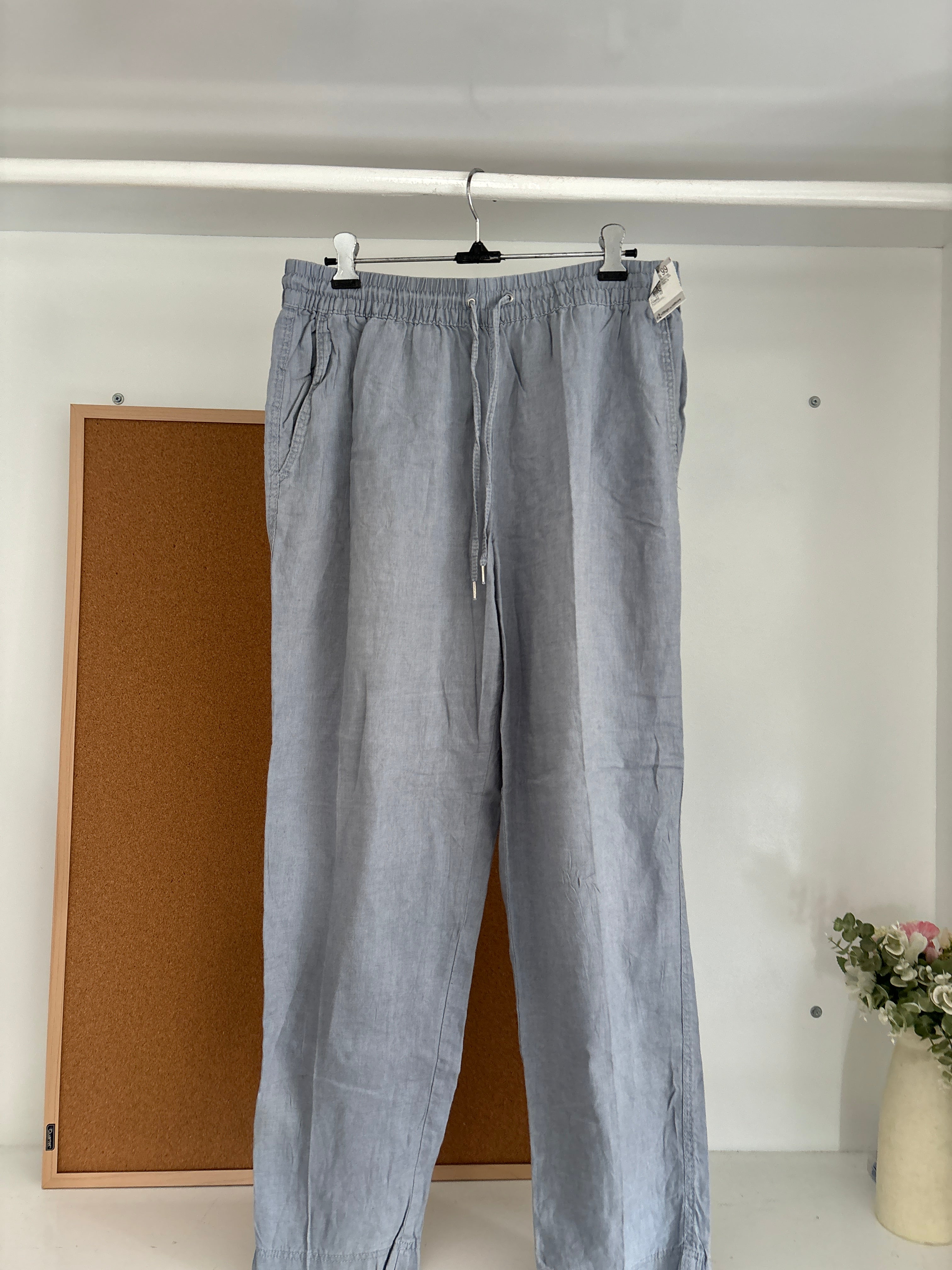 Linen trouser(blue)