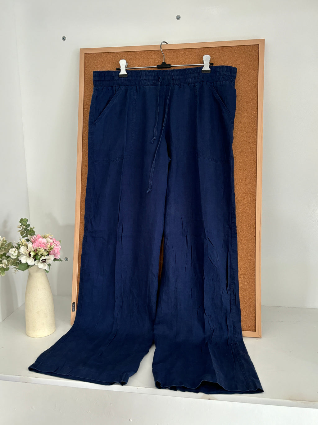Blue Linen trousers