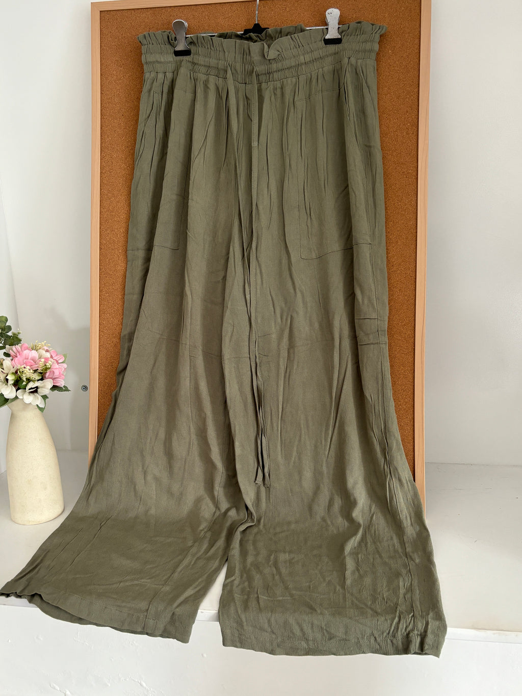 Green Linen trousers