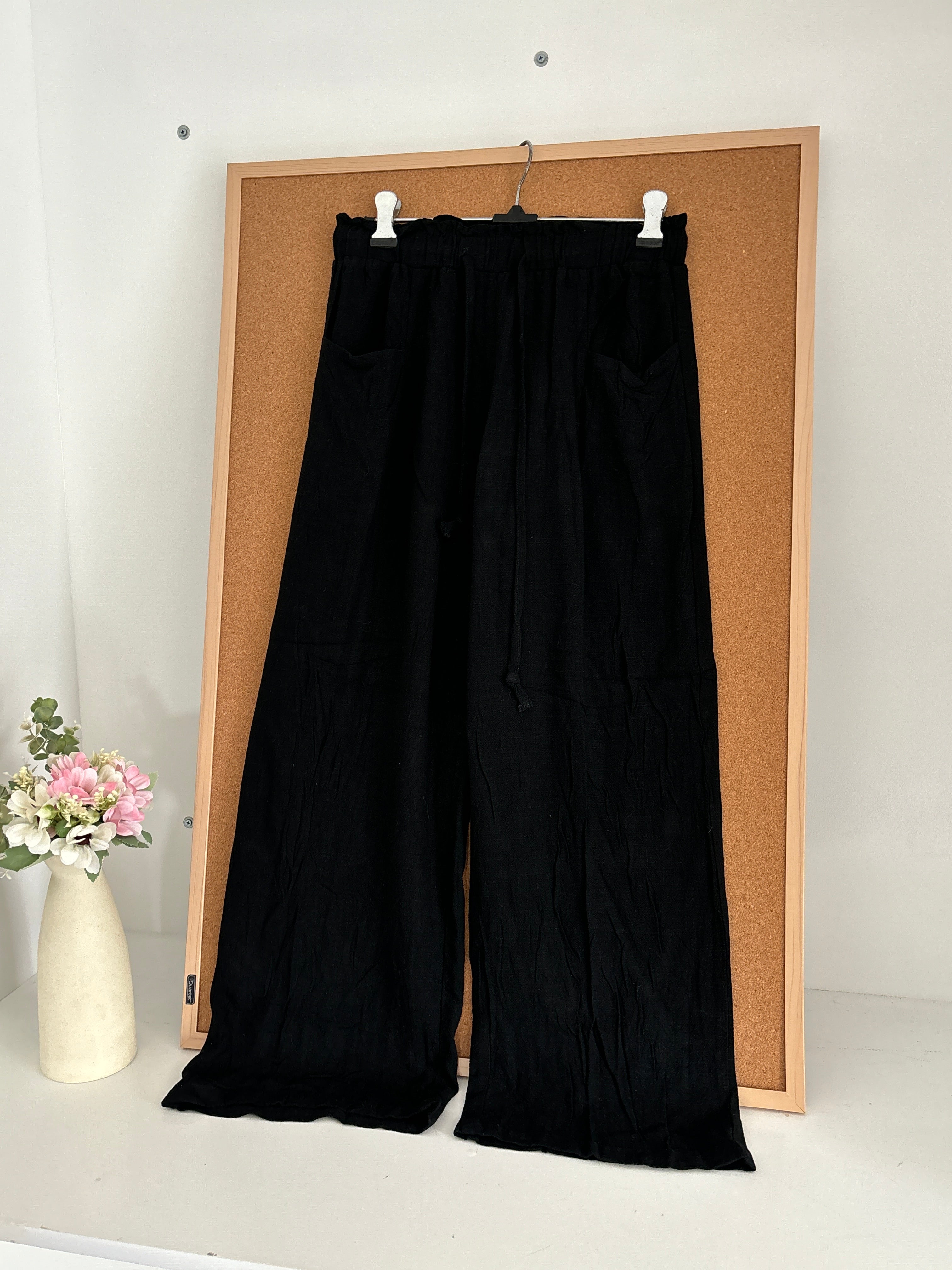 Black Linen trouser