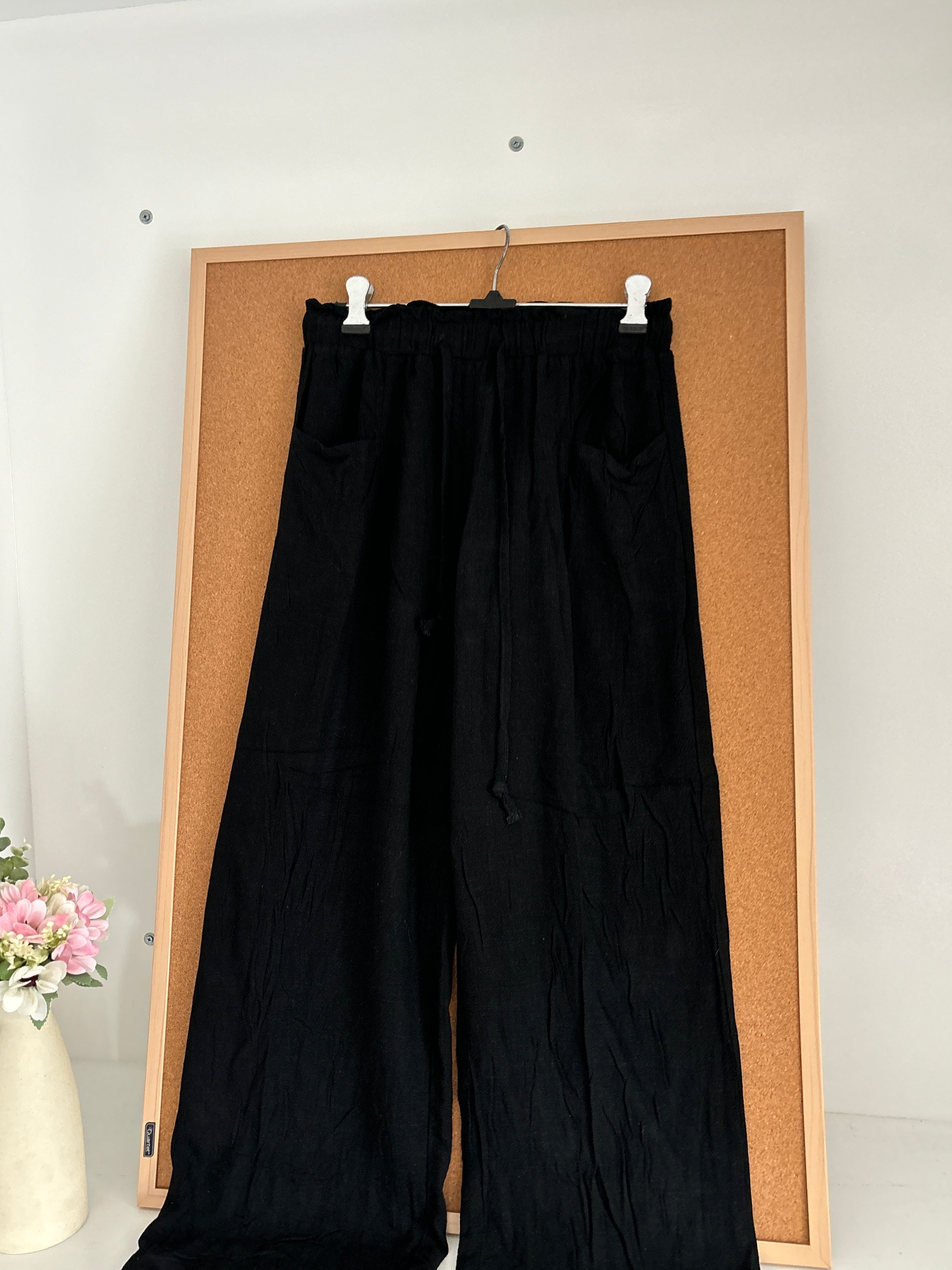 Black Linen trouser