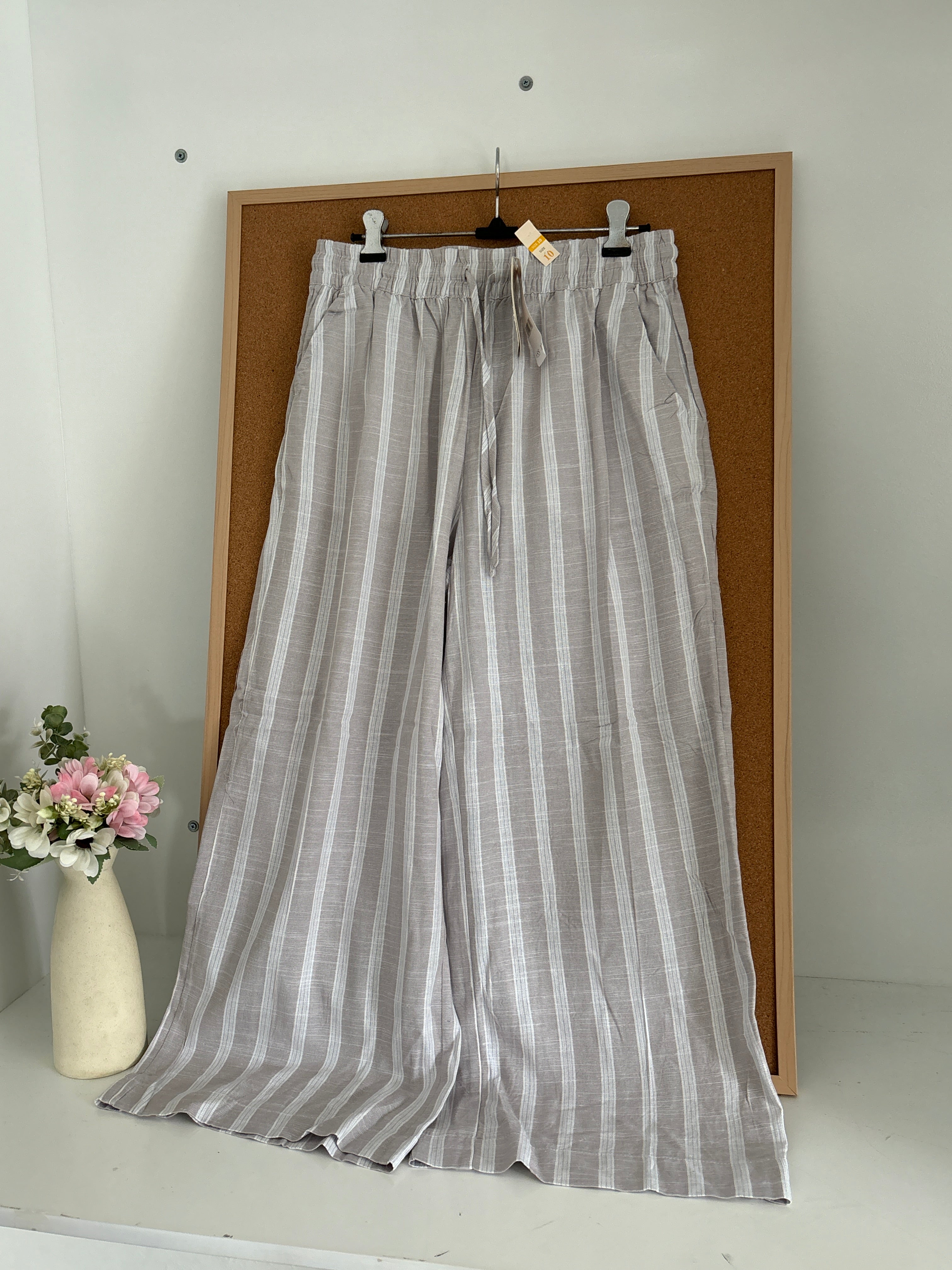 Striped Linen trousers