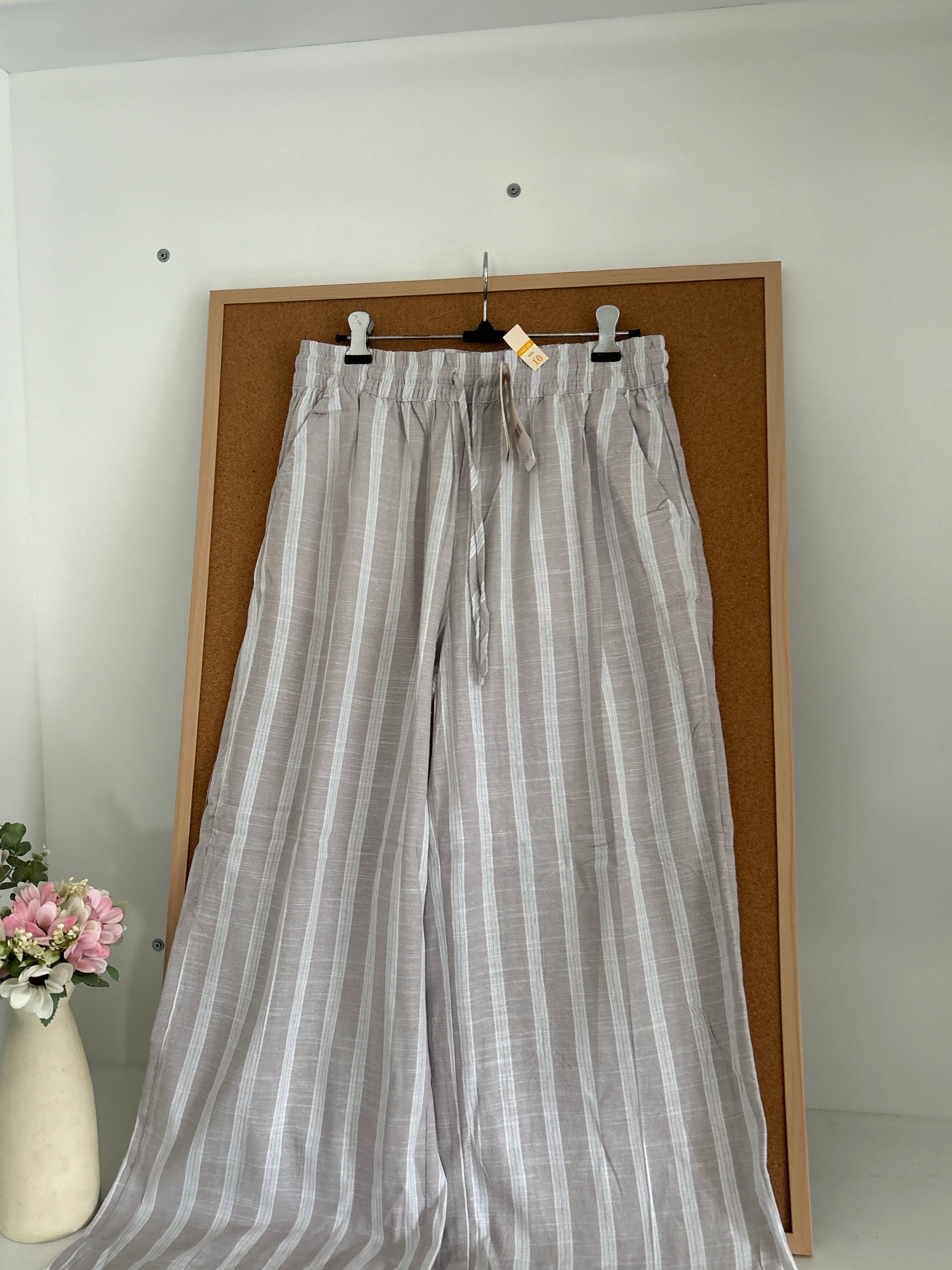 Striped Linen trousers