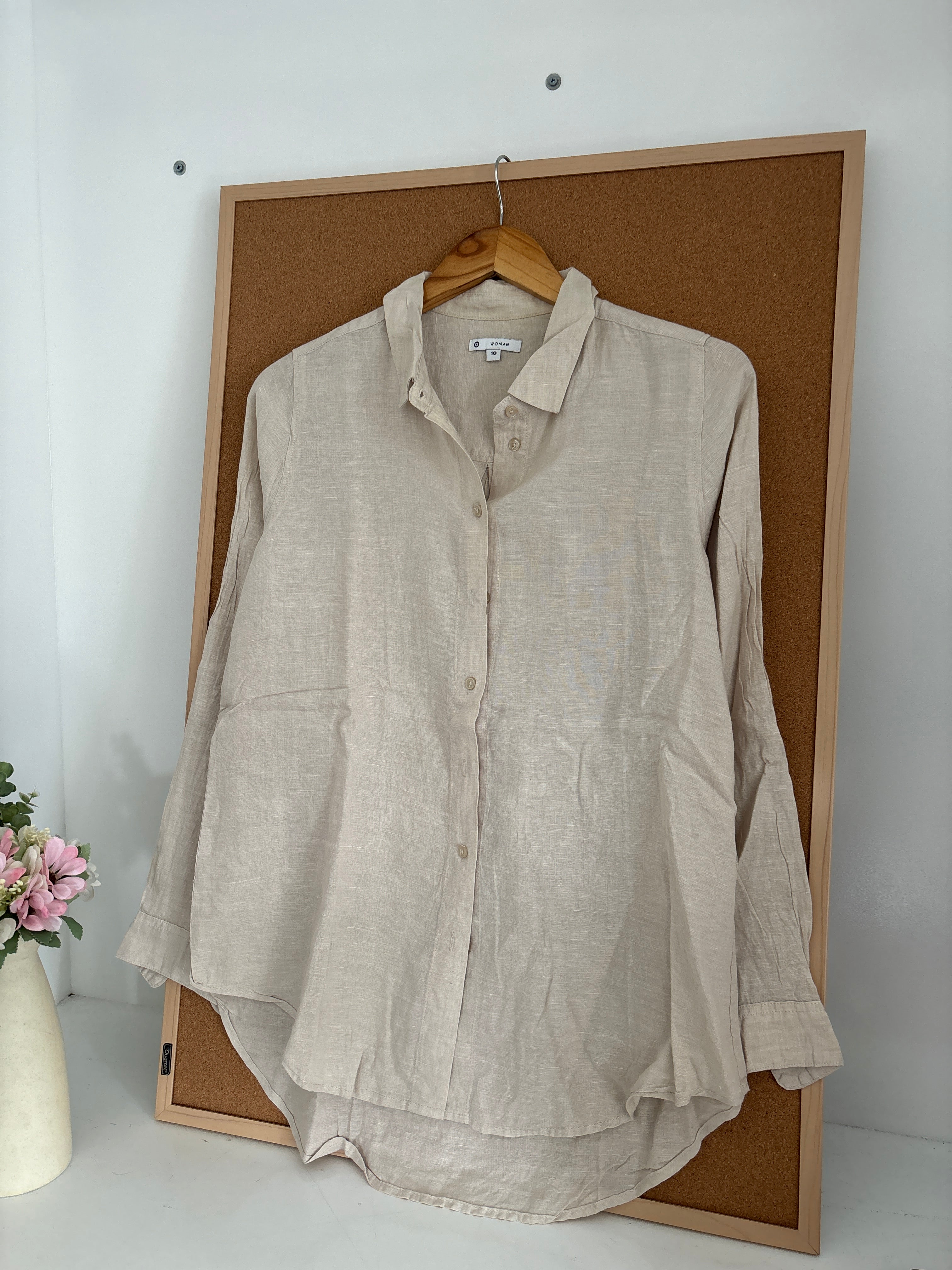 Beige Linen shirt