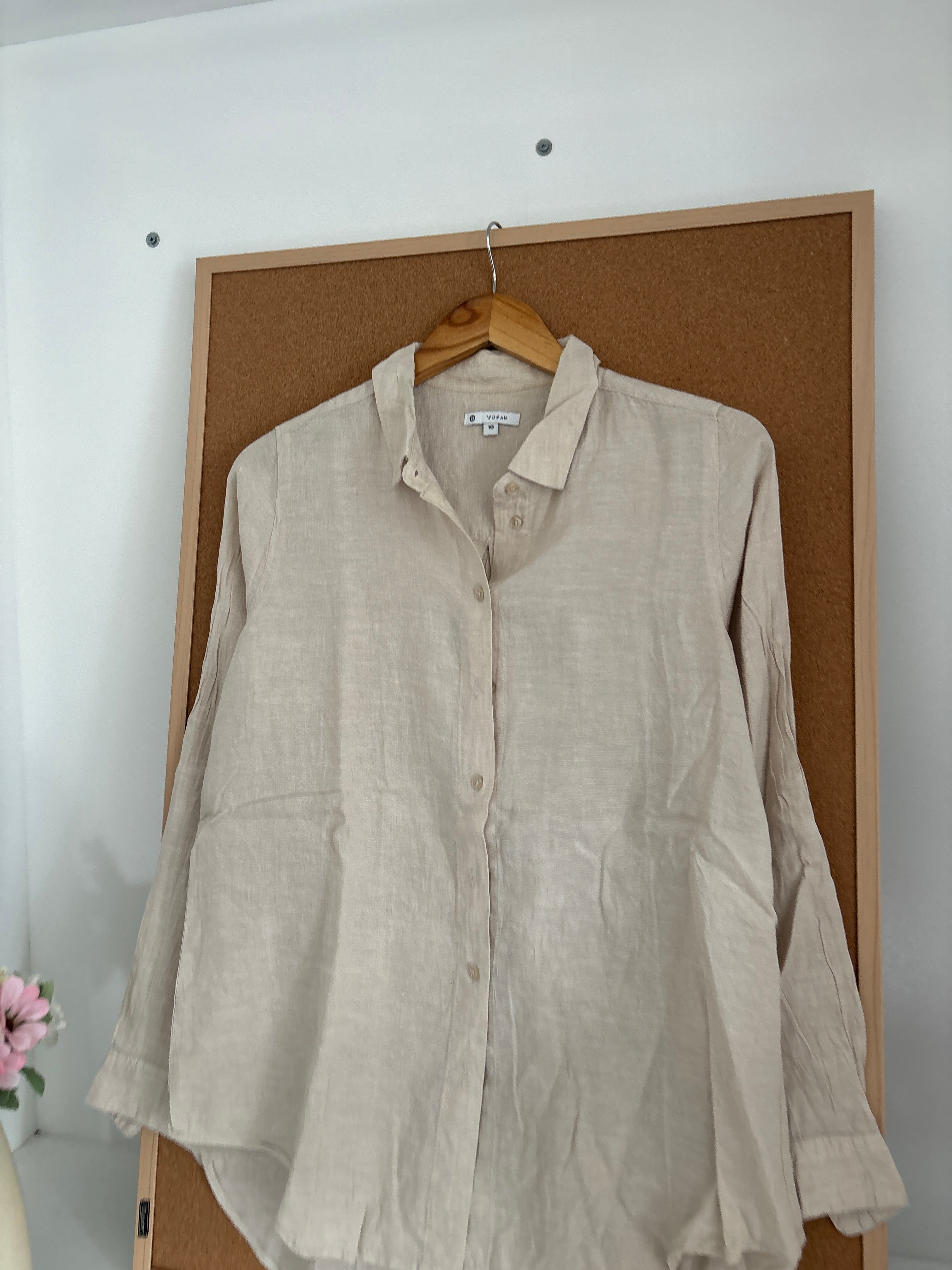 Beige Linen shirt