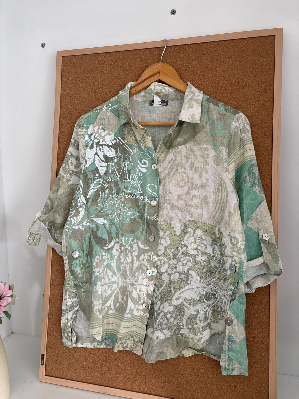 Linen printed shirt