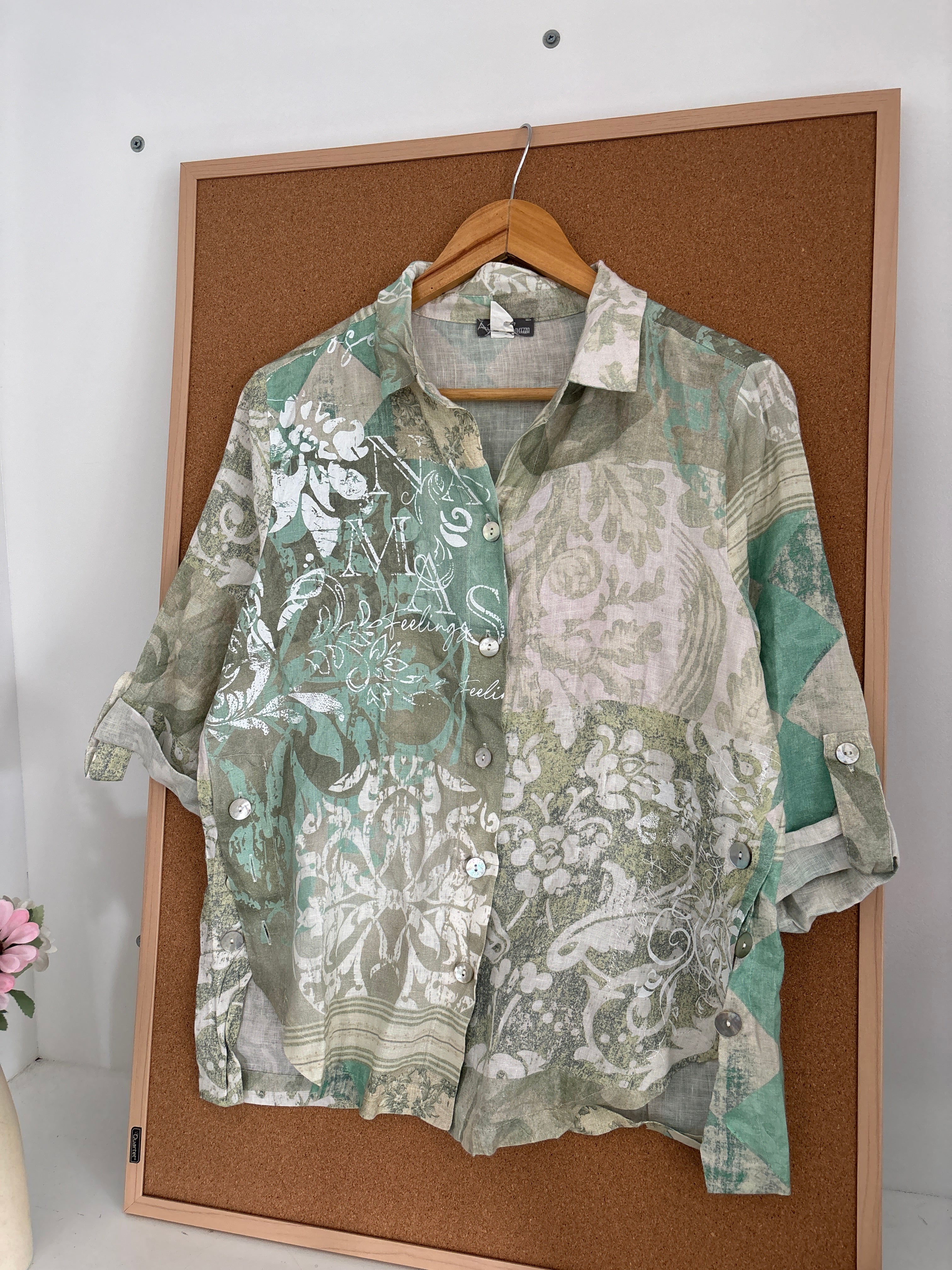 Linen printed shirt