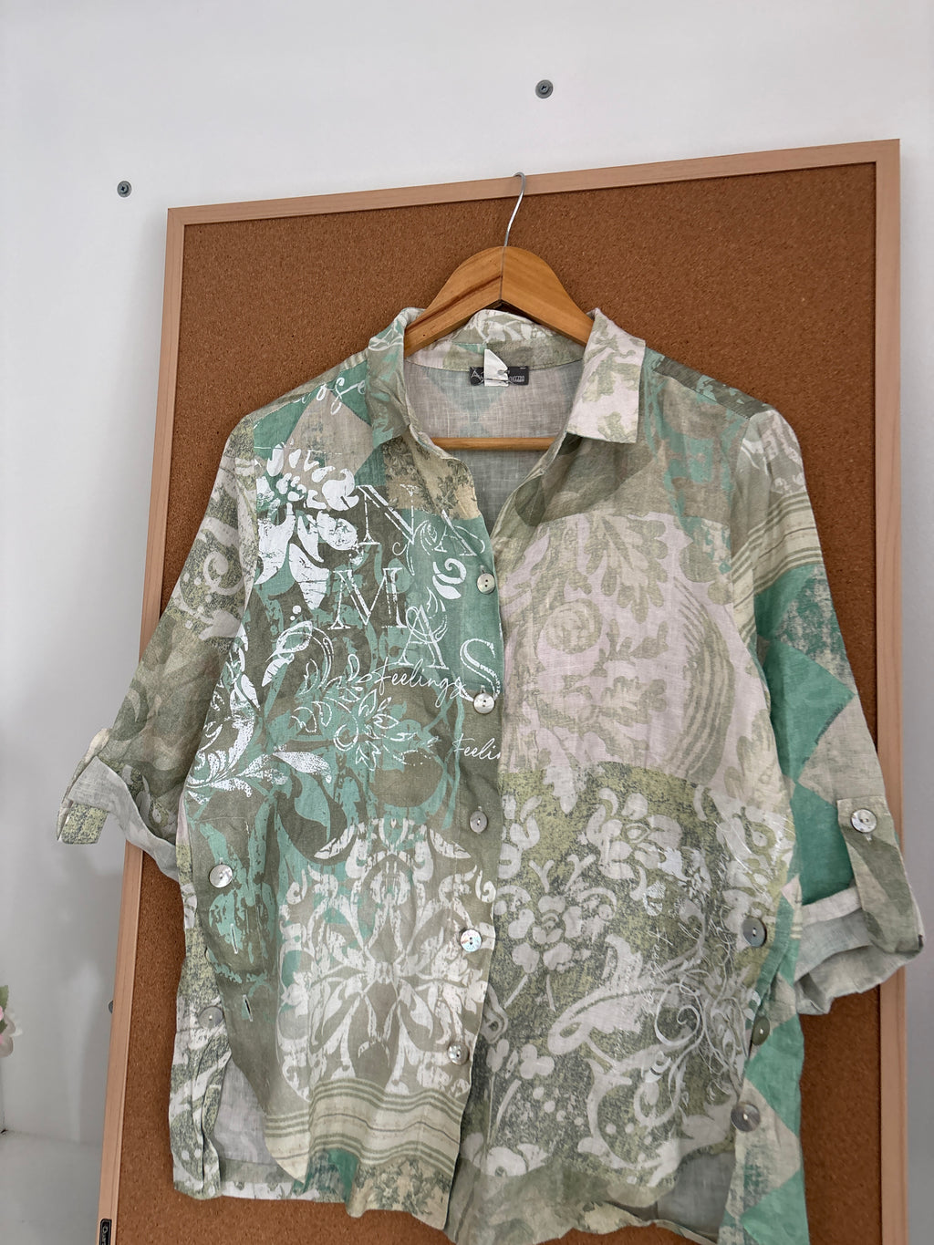 Linen printed shirt