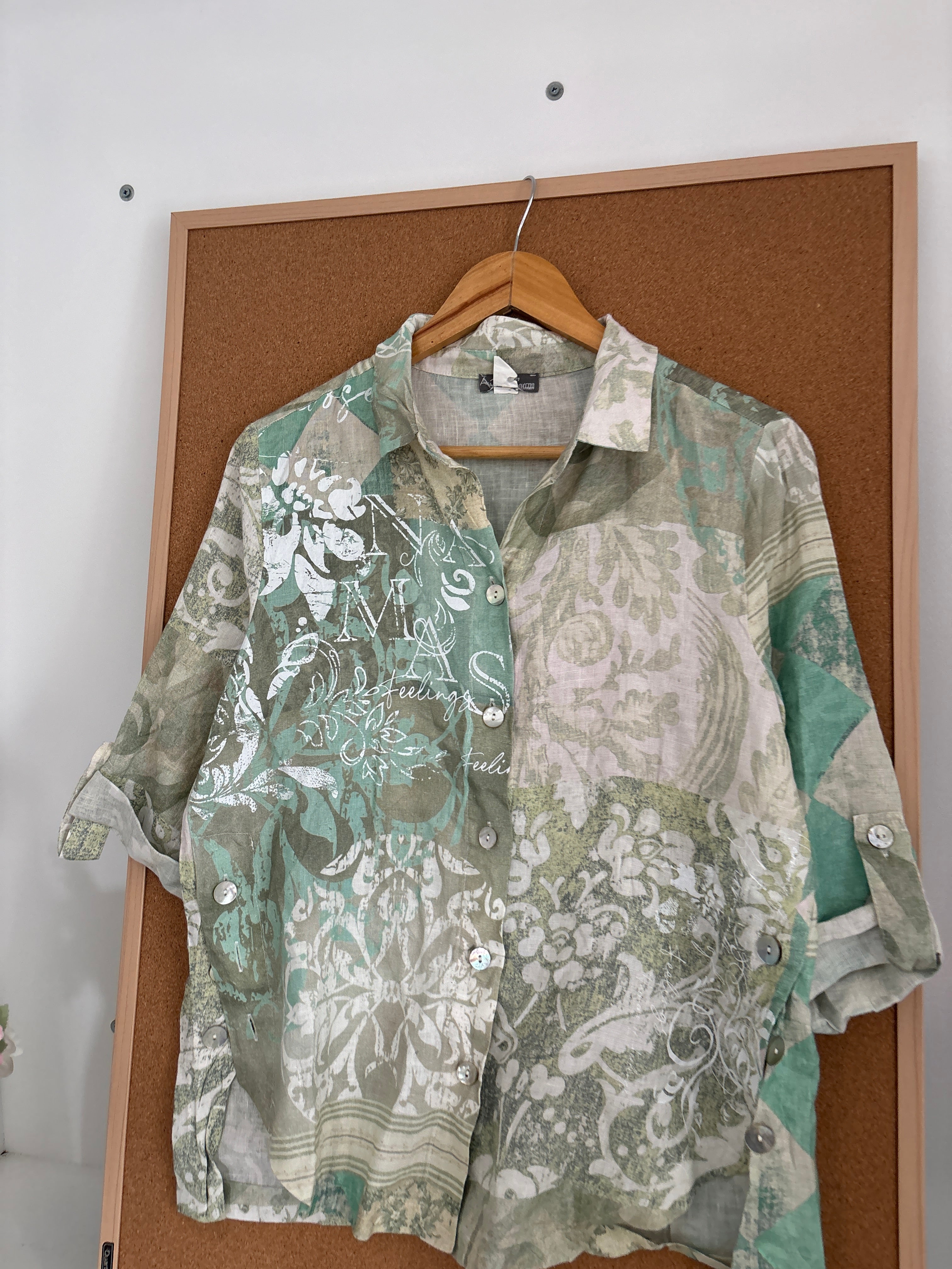 Linen printed shirt