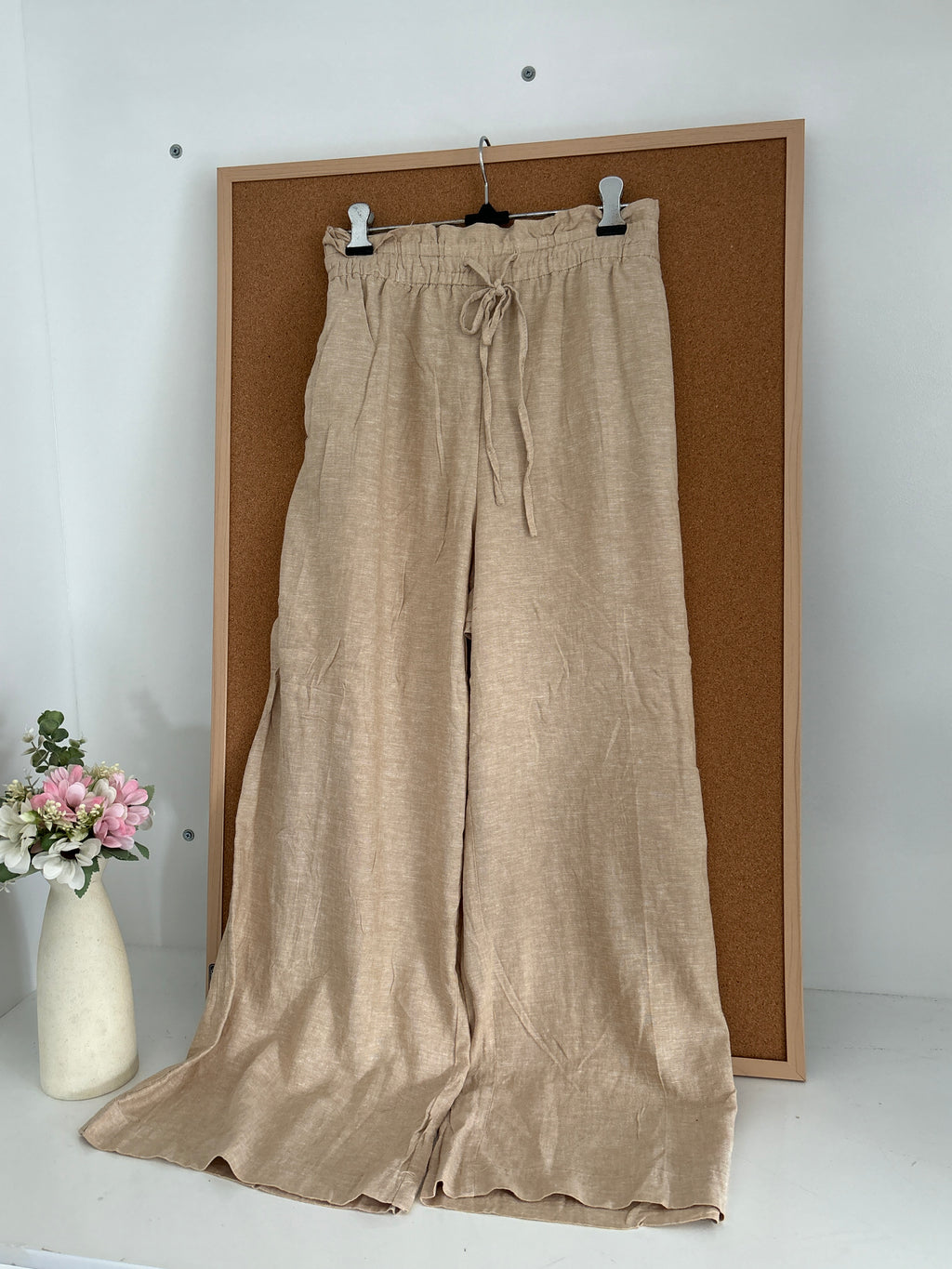 Beige Linen trousers