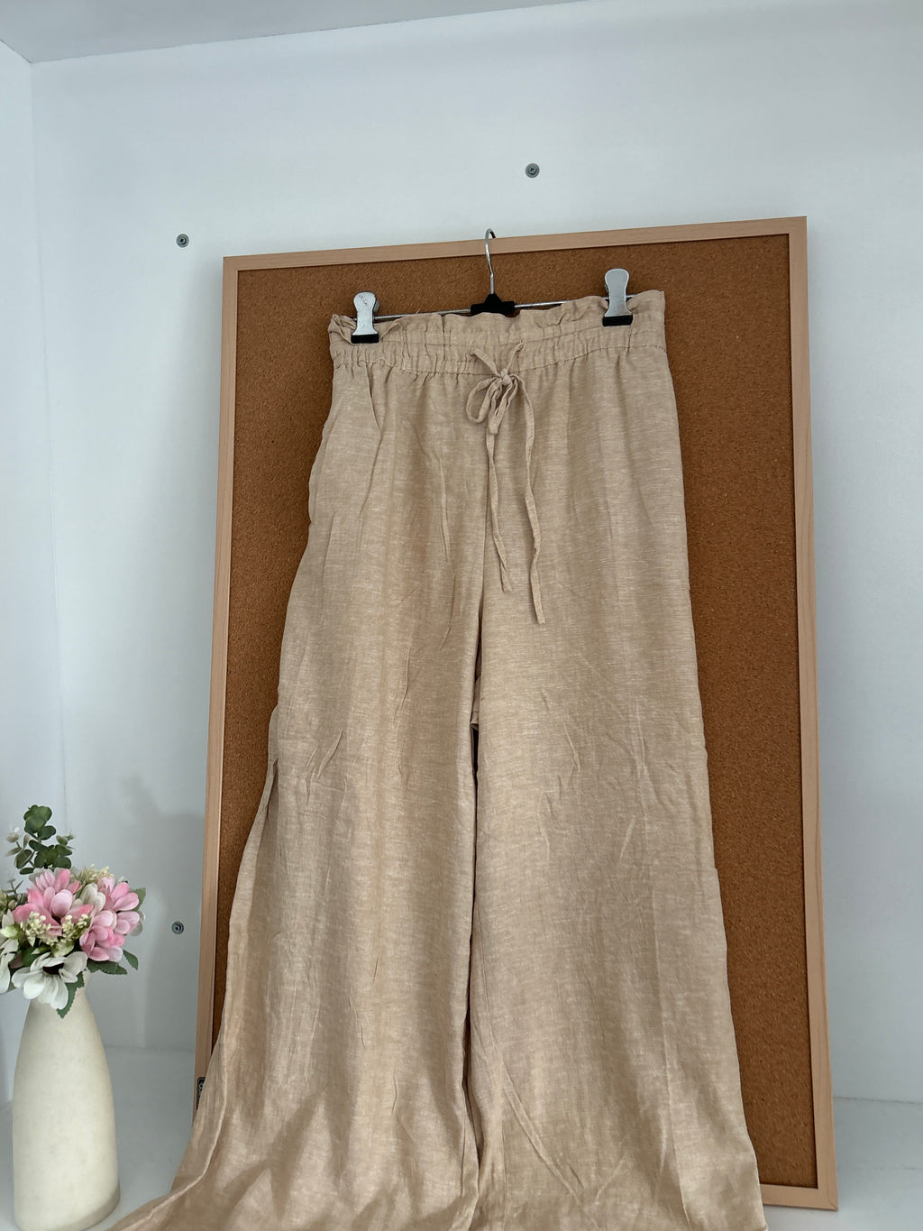 Beige Linen trousers