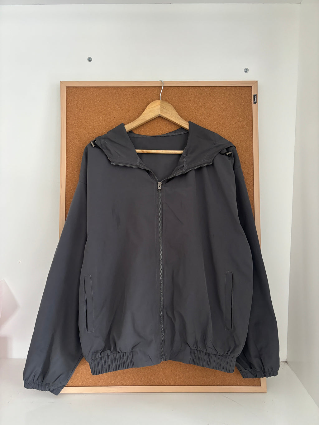 Grey Windbreaker