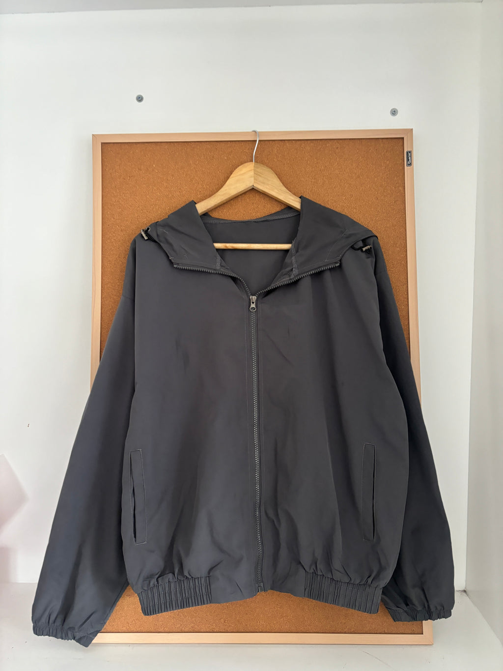 Grey Windbreaker