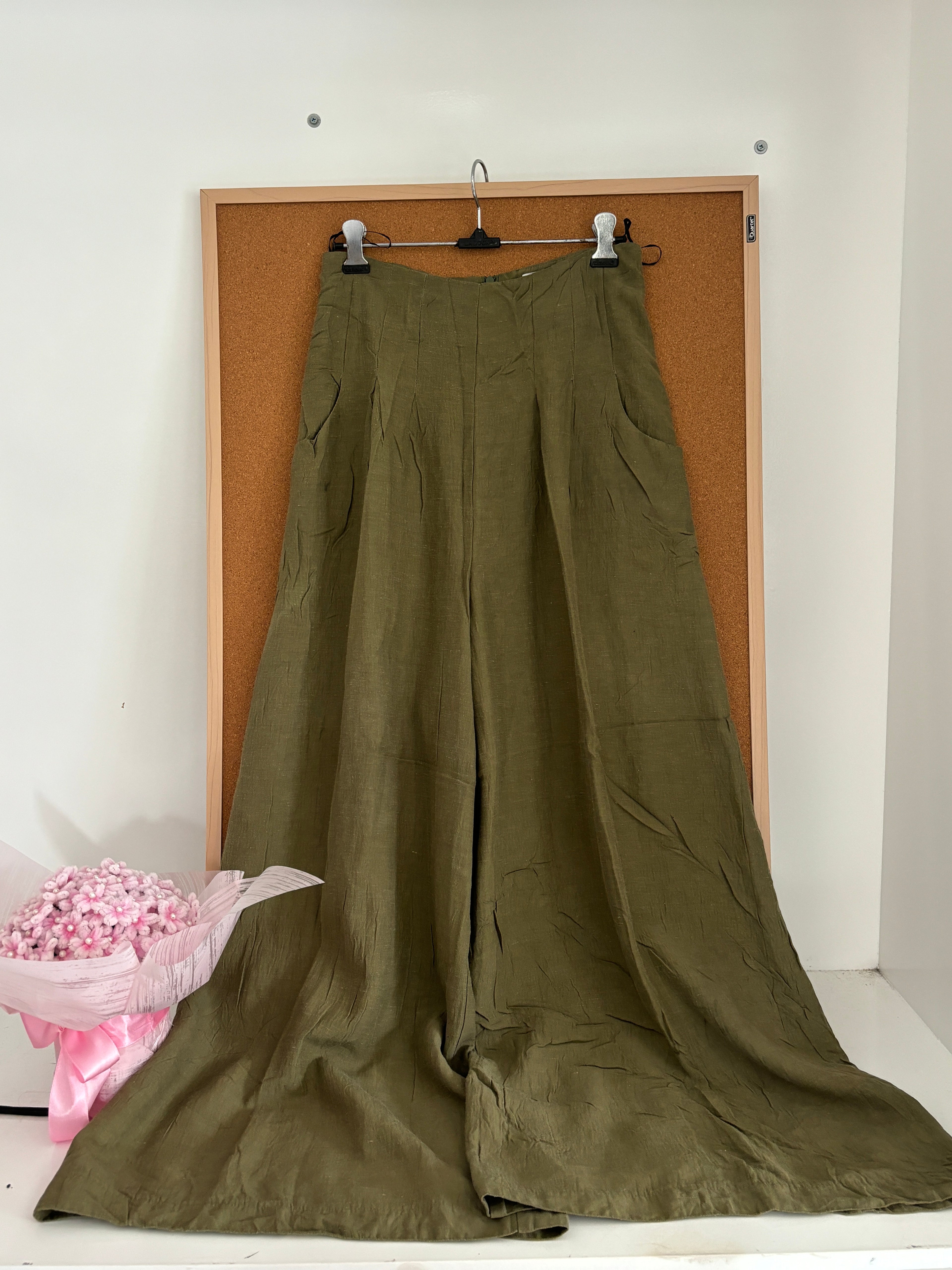 Green linen