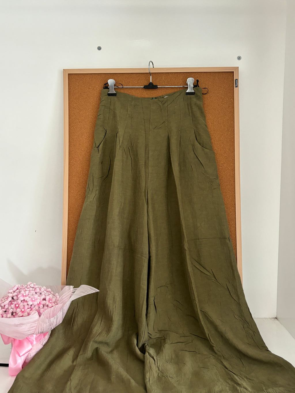 Green linen