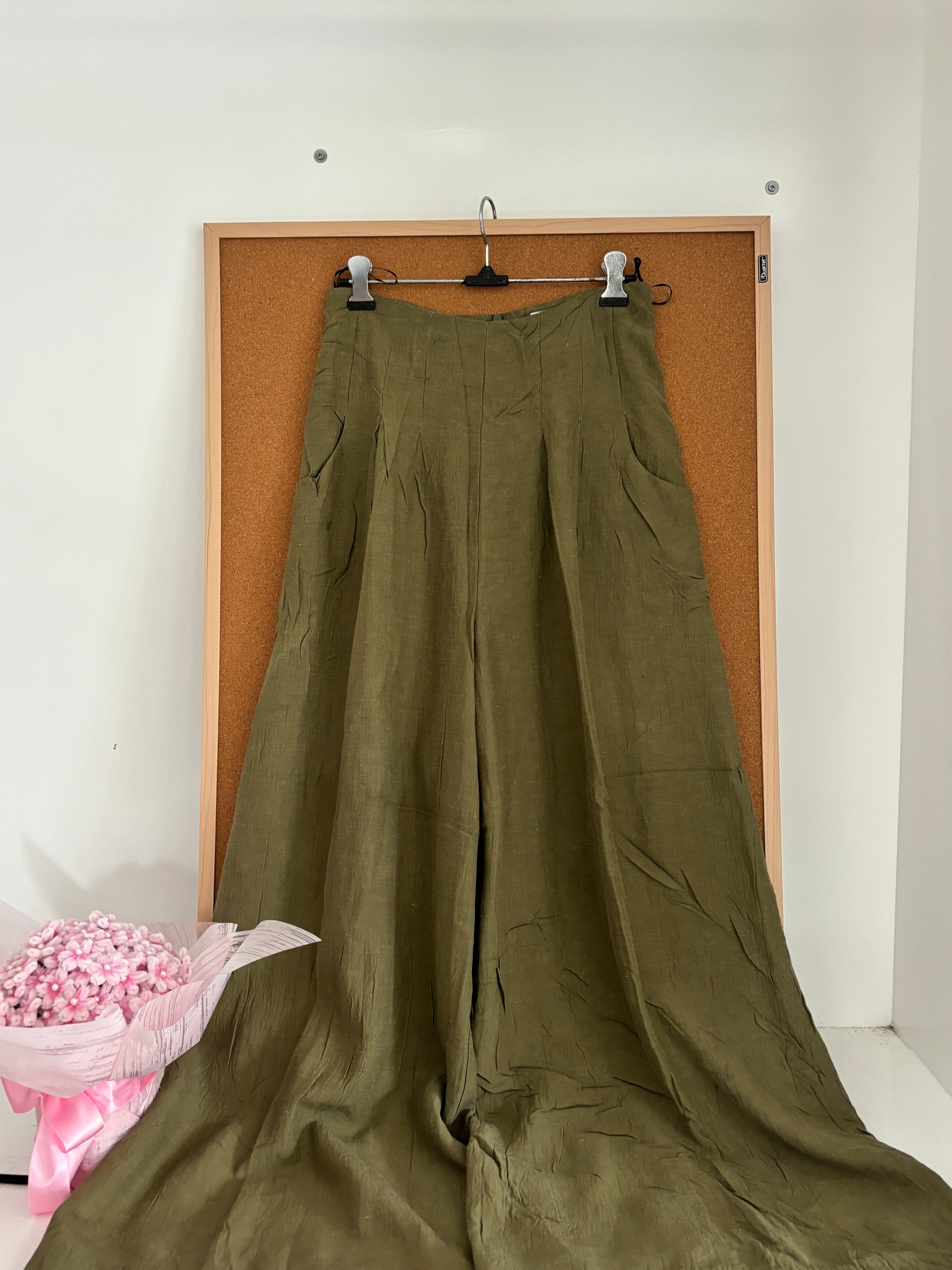 Green linen