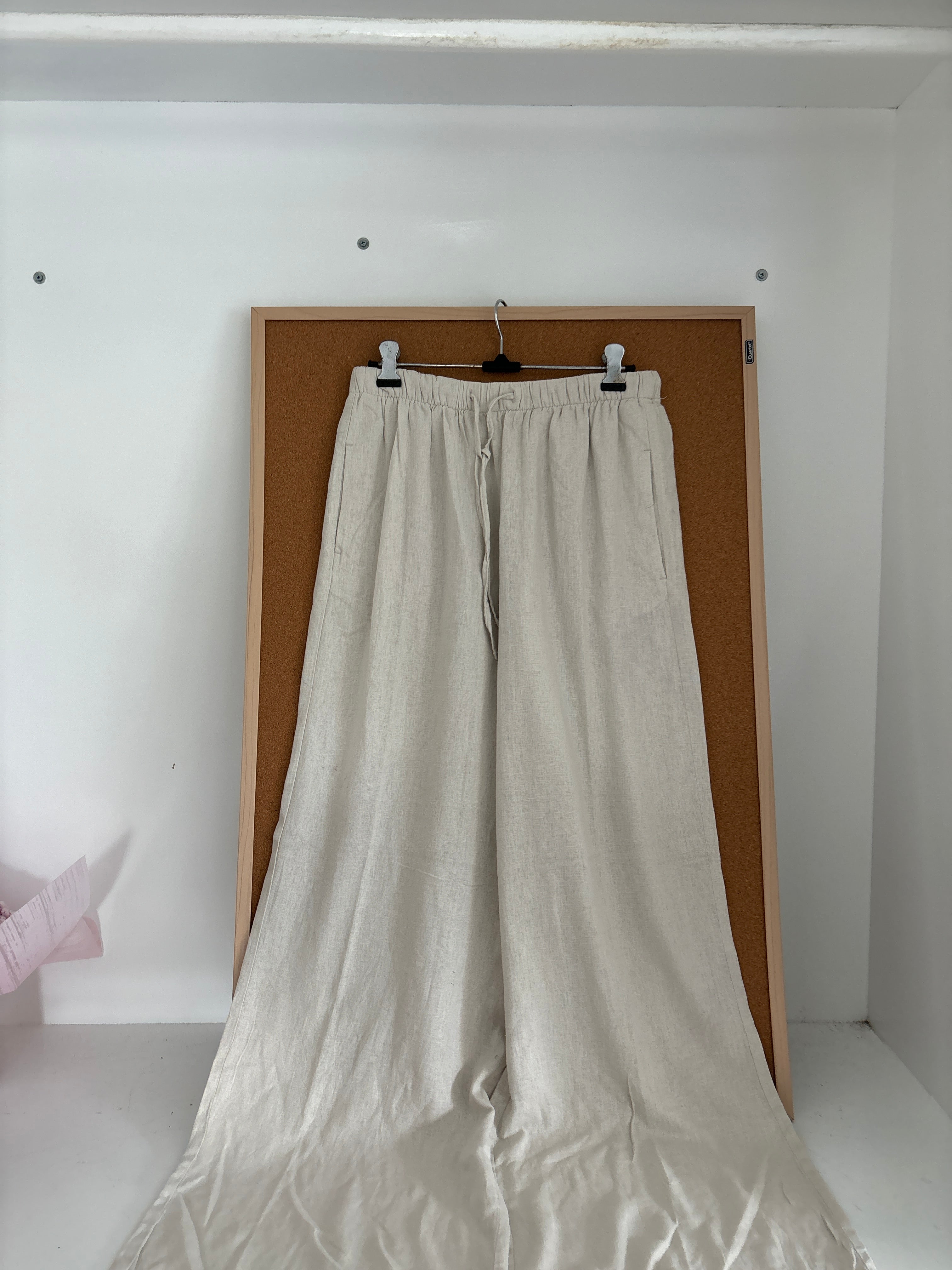 Beige linen