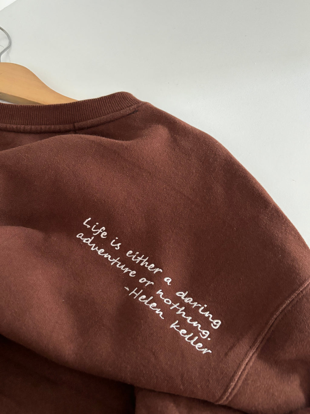Brown graphic sweatshirt
