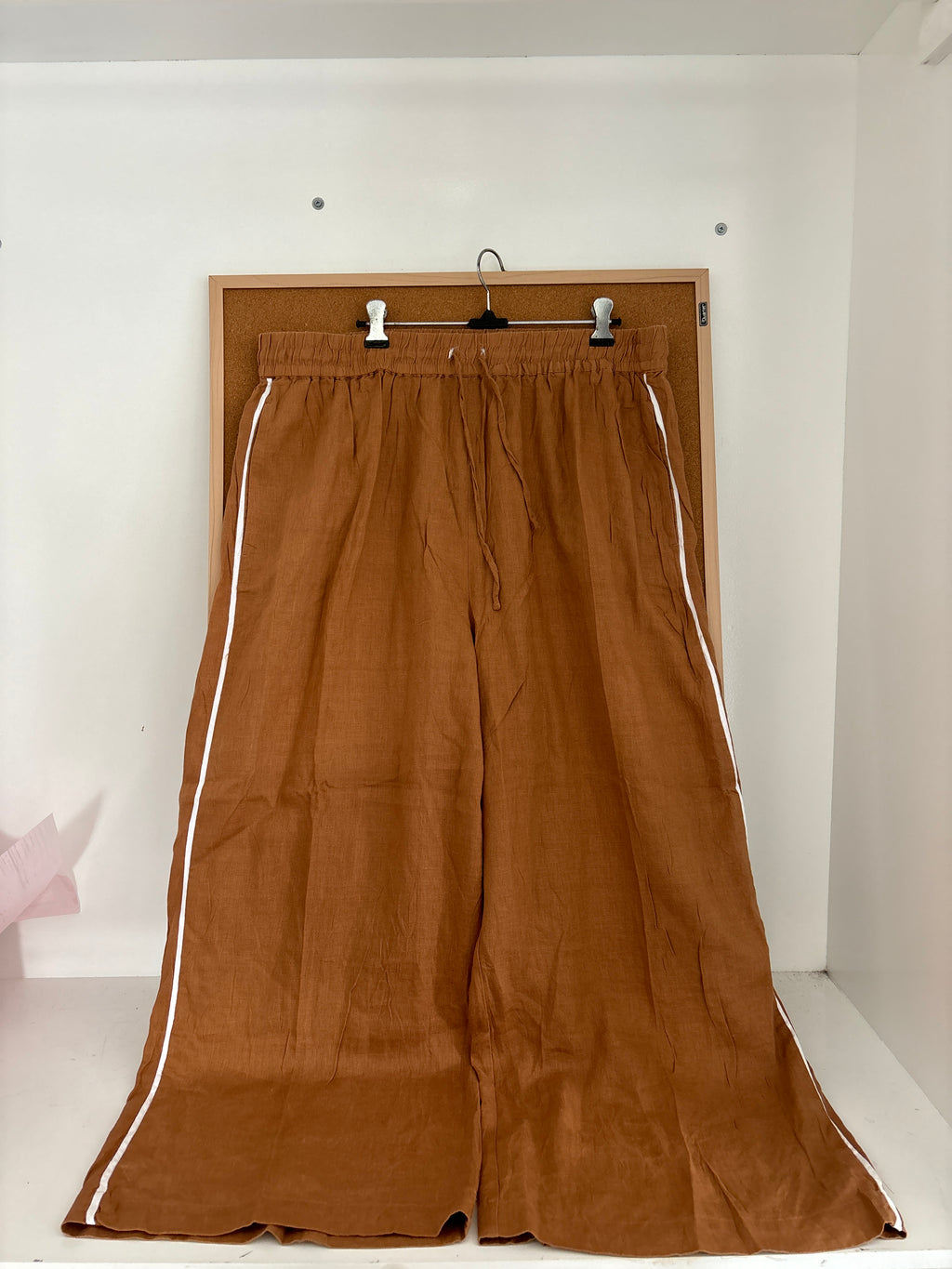 Rust brown linen
